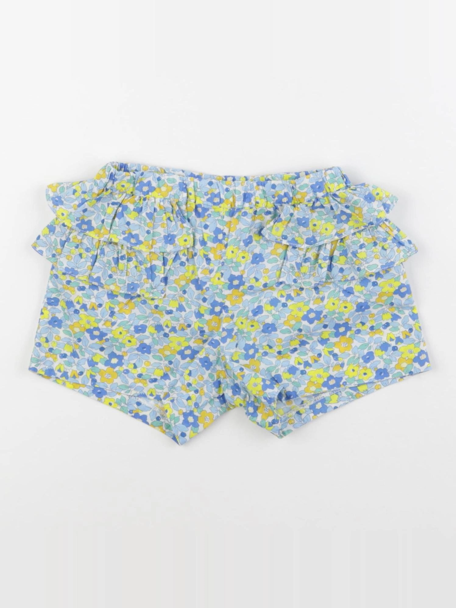 Jacadi - short volants au dos, liberty multicolore - 36 mois