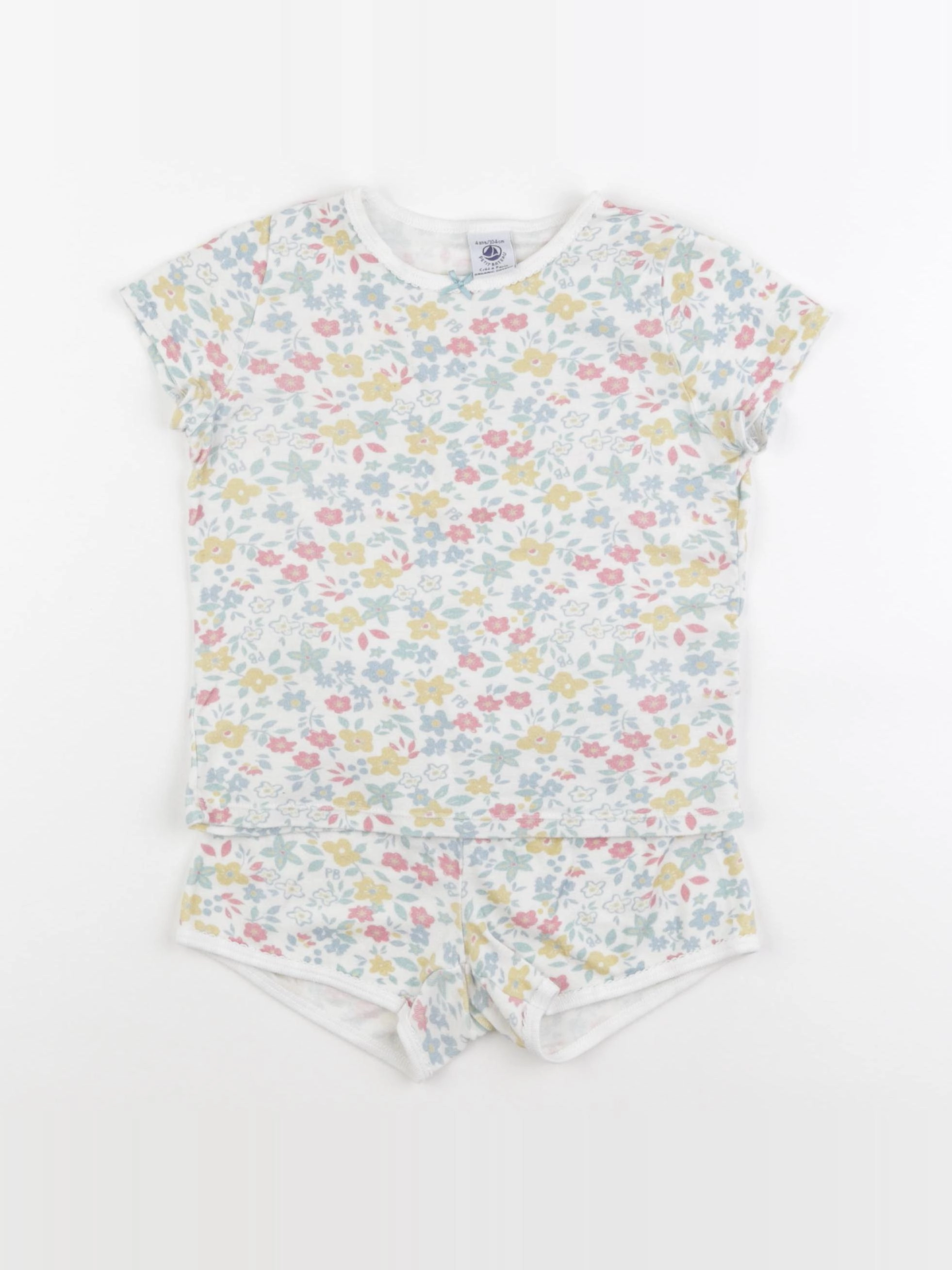 Petit Bateau - pyjama coton multicolore - 4 ans