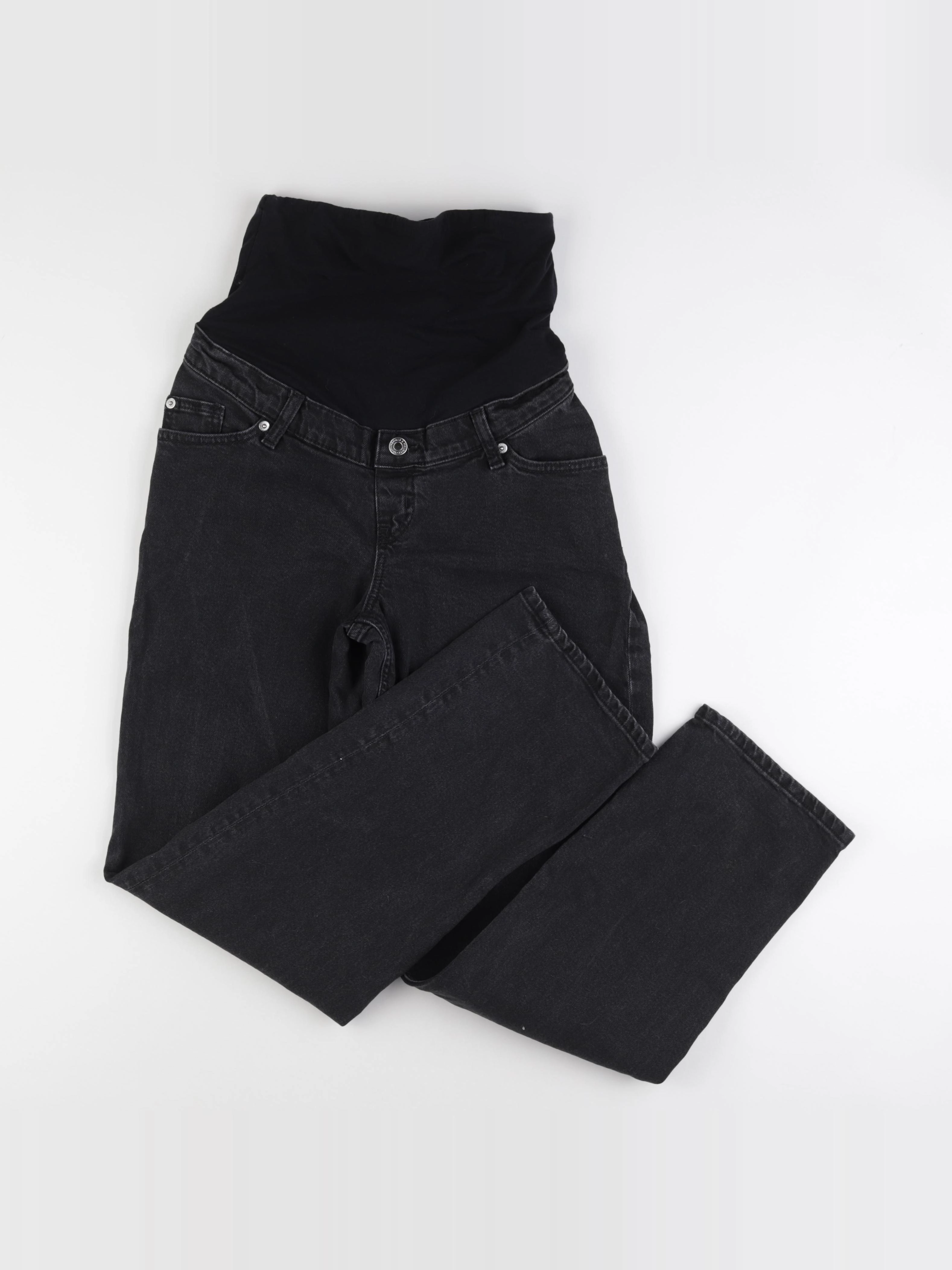 H&M - jean grossesse noir - s