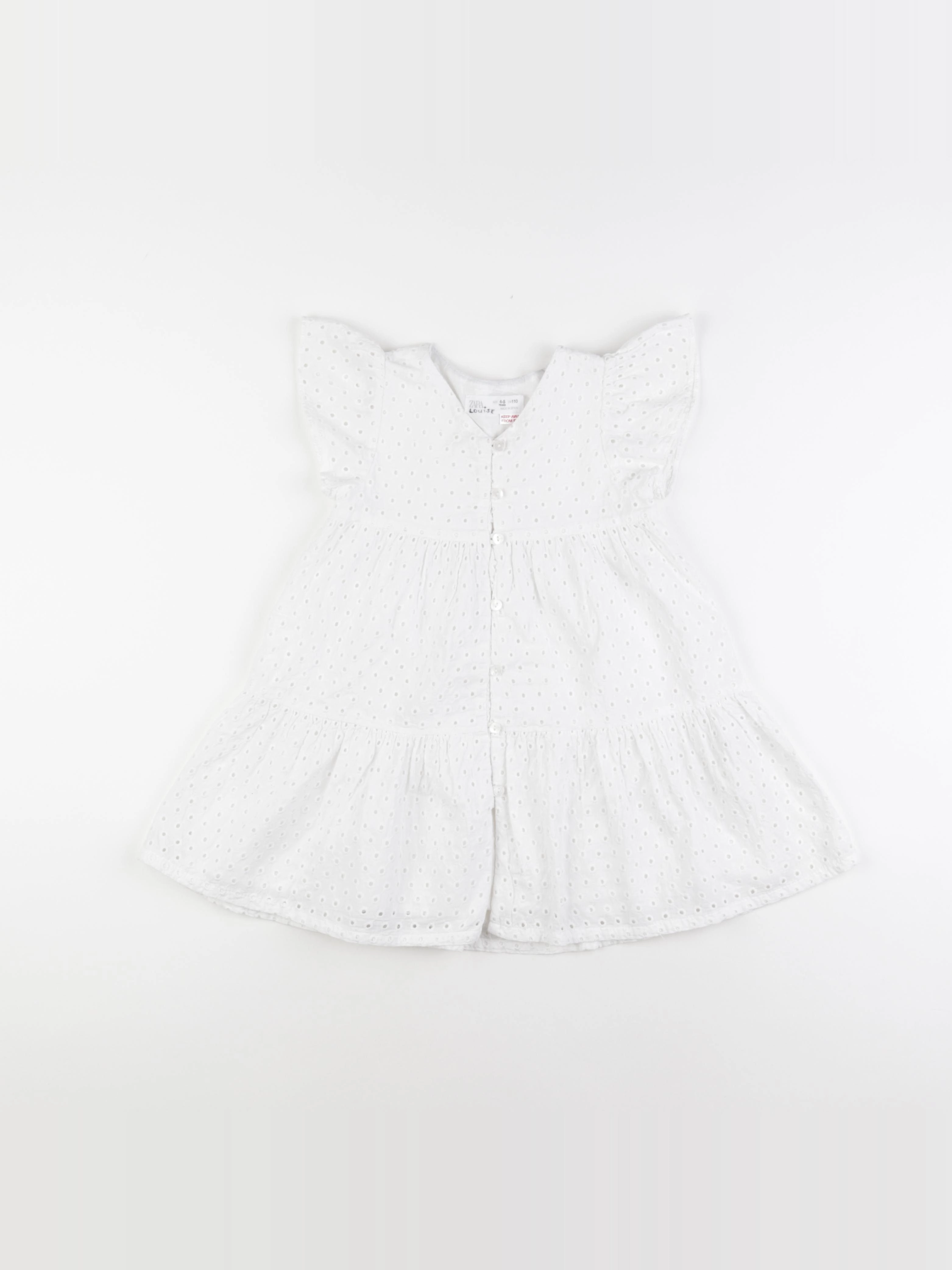 Zara - robe blanc - 4/5 ans
