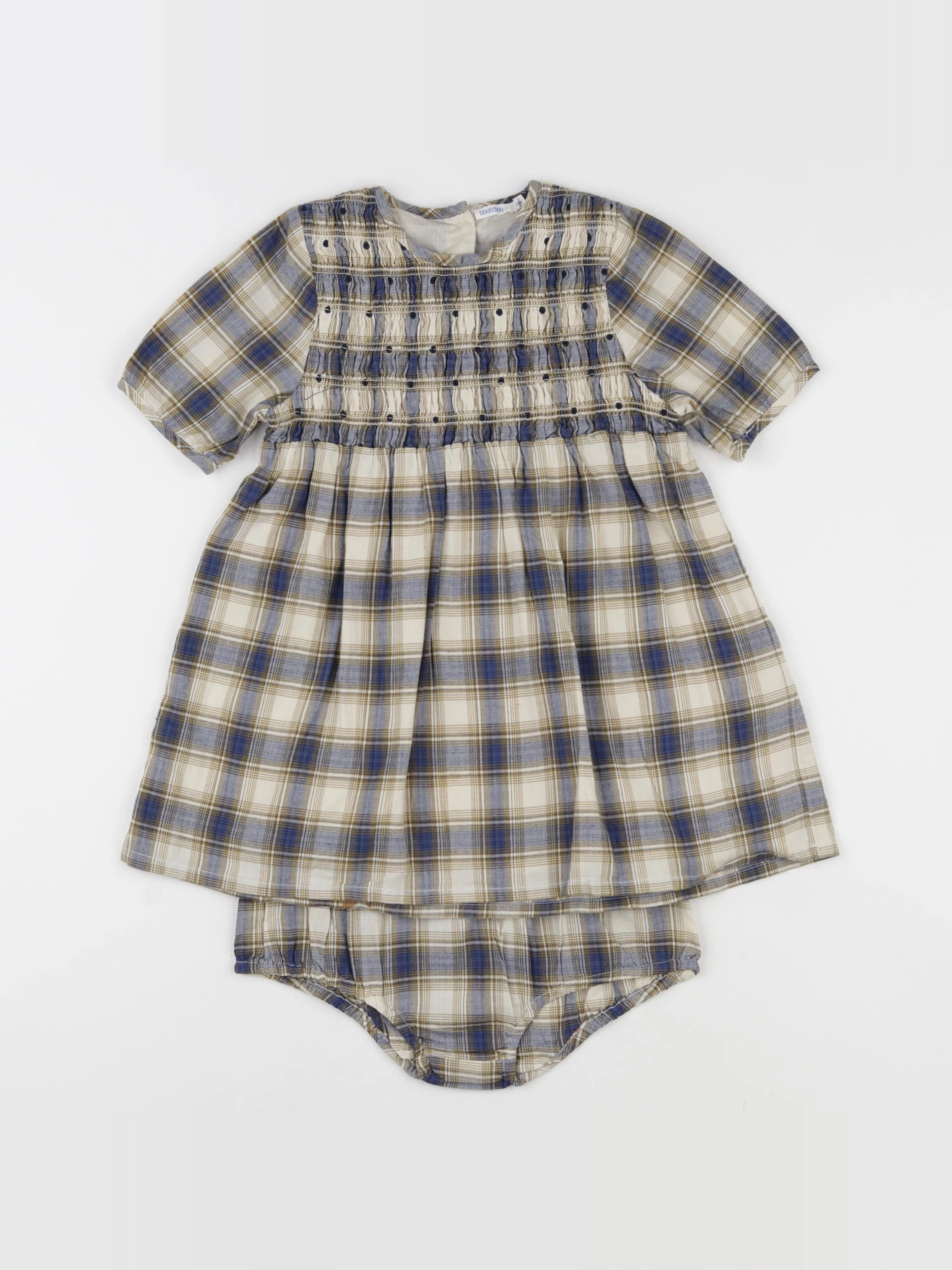 Boutchou - robe bleu, beige - 36 mois