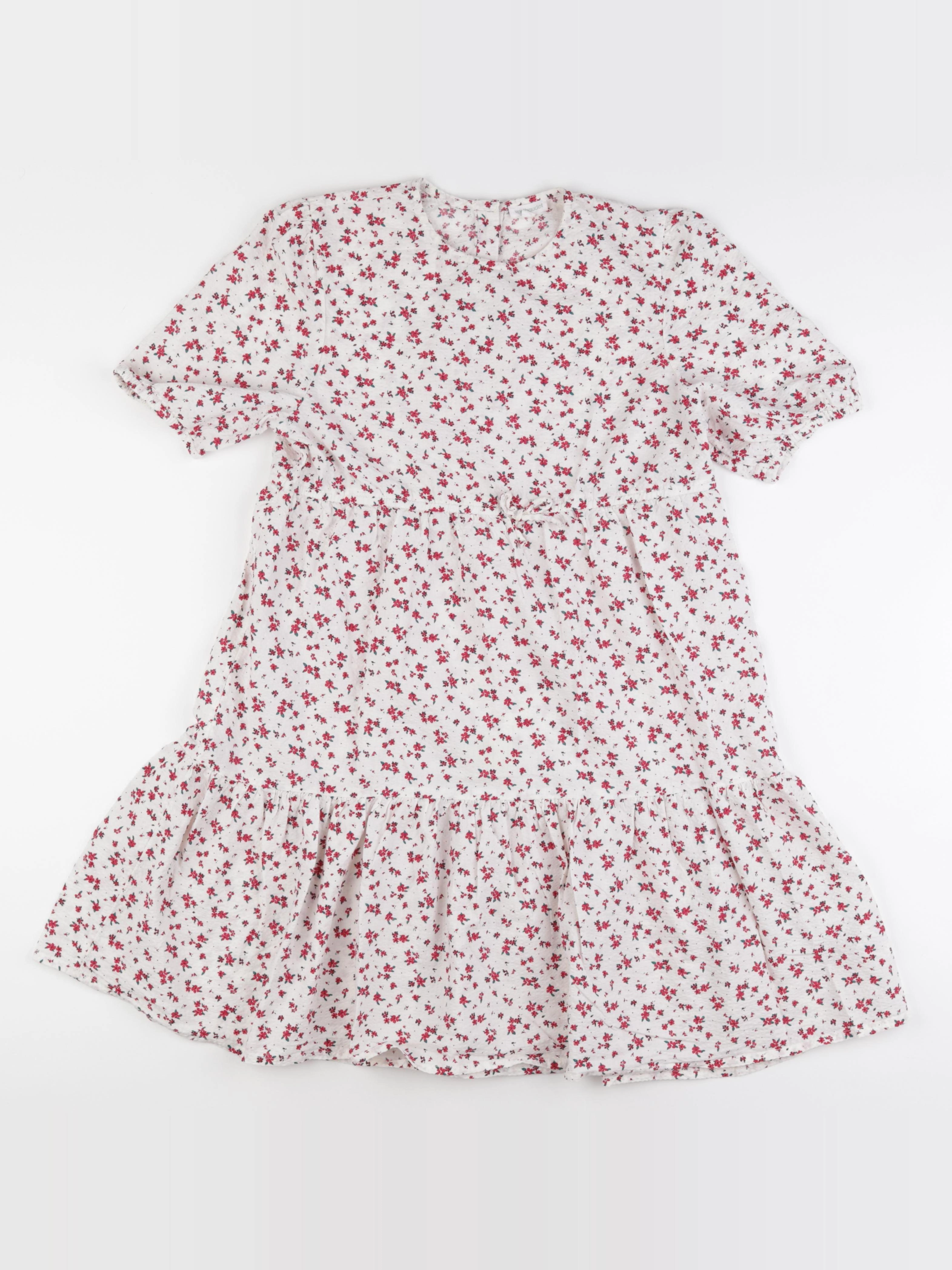 Vertbaudet - robe blanc, rouge - 14 ans