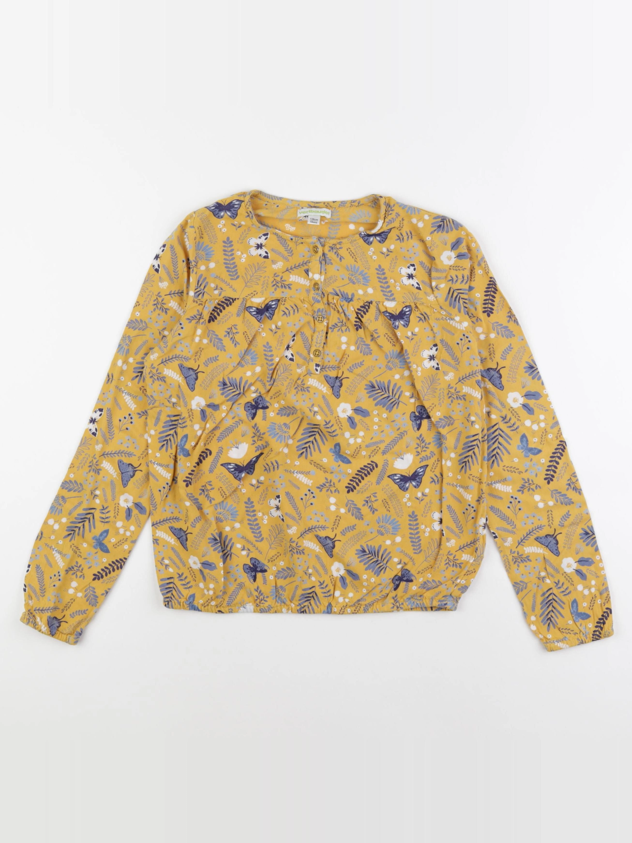 Vertbaudet - blouse jaune - 10 ans