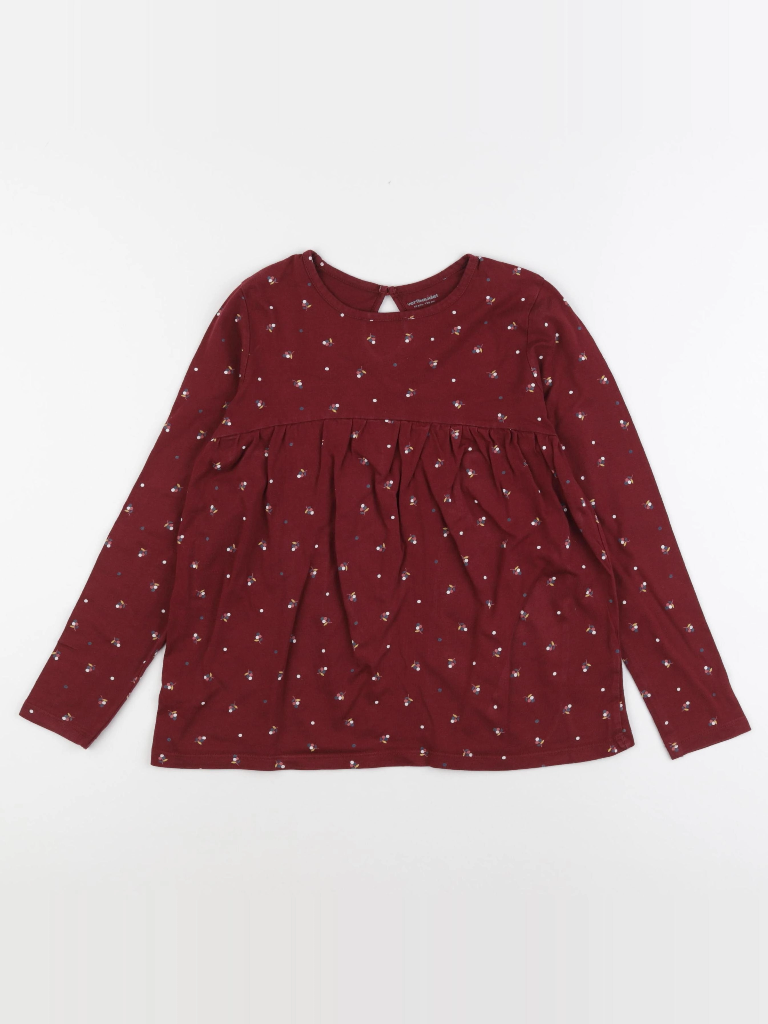 Vertbaudet - tee-shirt rouge - 10 ans