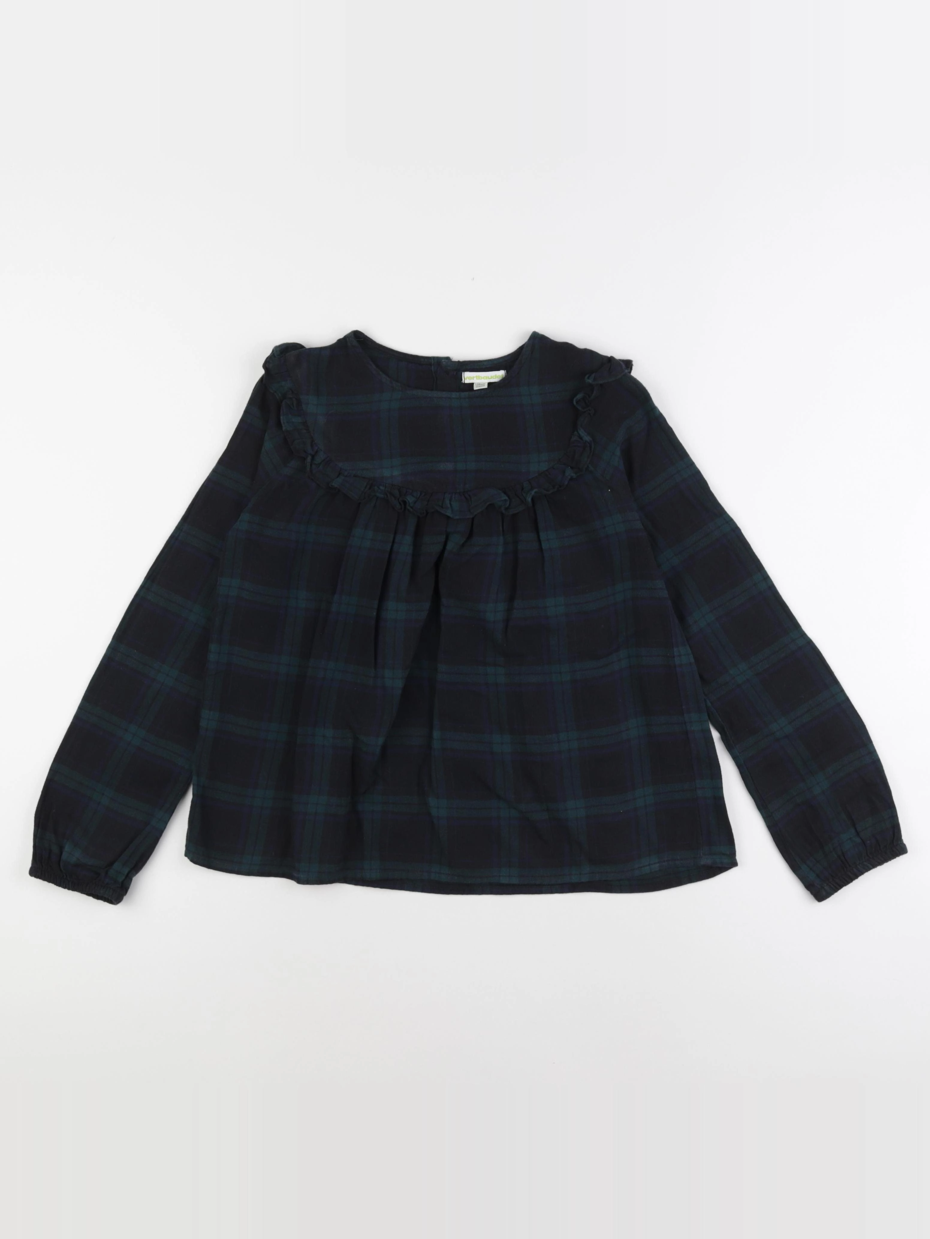 Vertbaudet - blouse bleu, vert - 10 ans