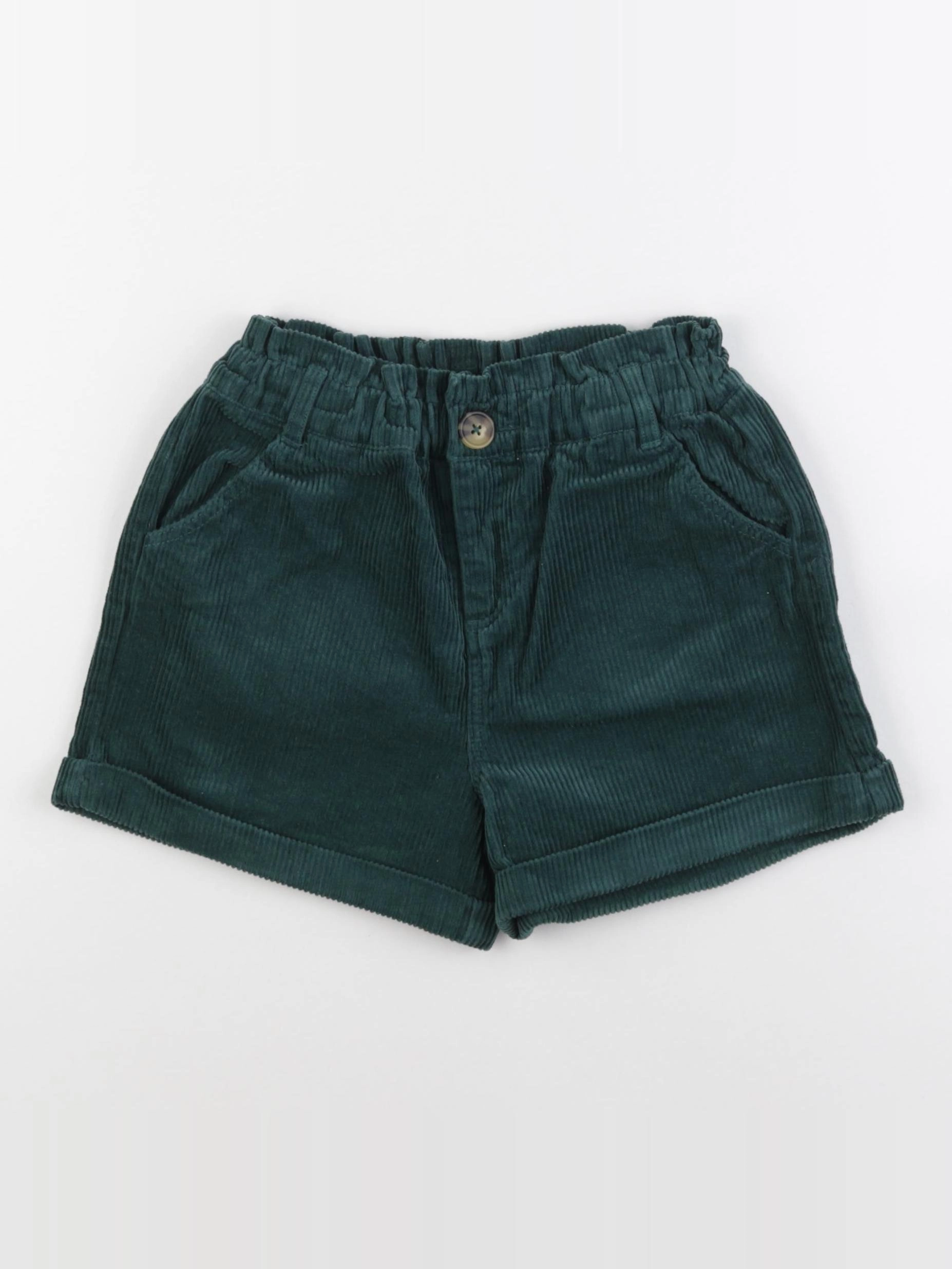 Vertbaudet - short vert - 7 ans