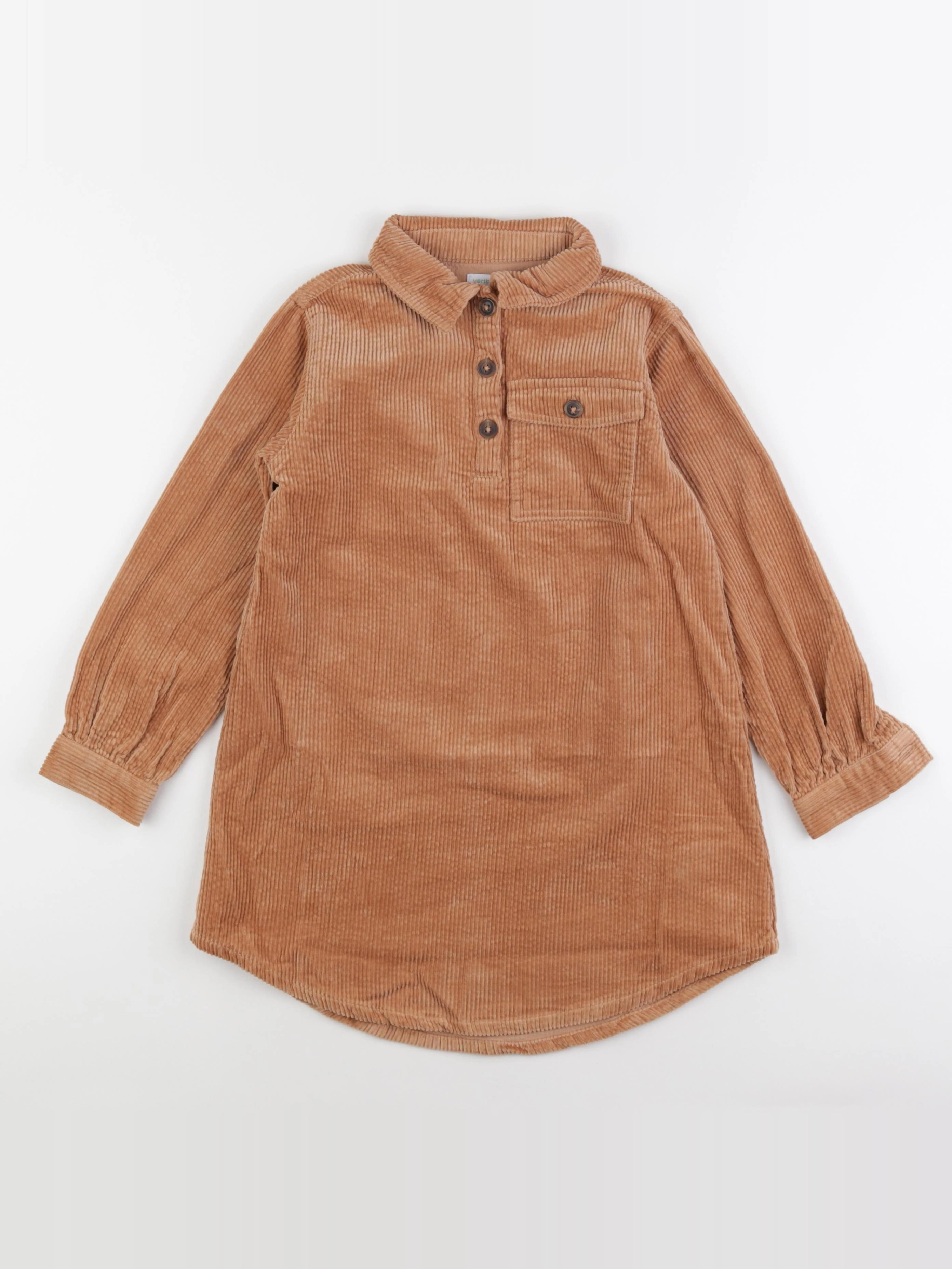 Vertbaudet - robe marron - 7 ans