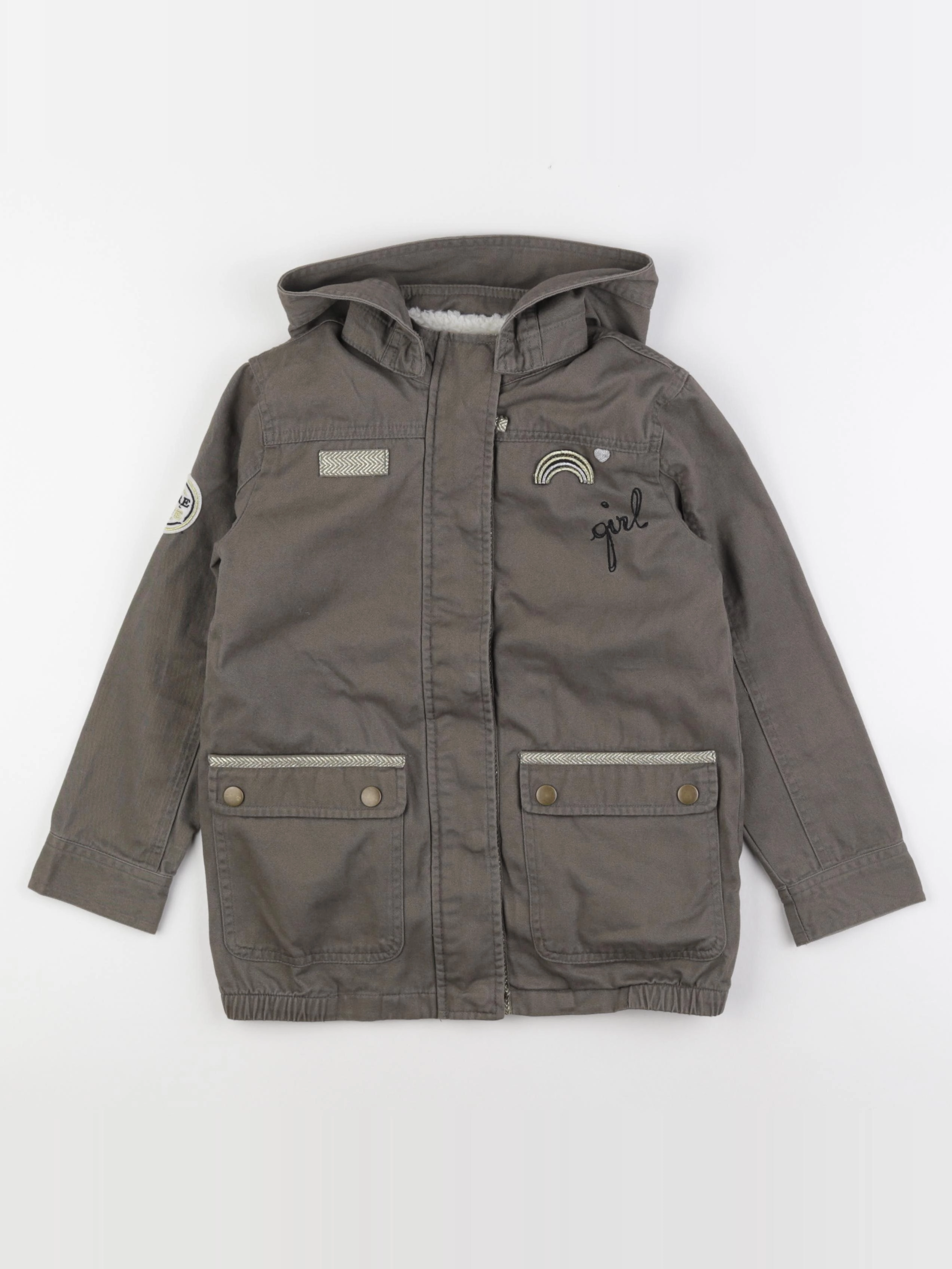 Vertbaudet - veste vert - 7 ans