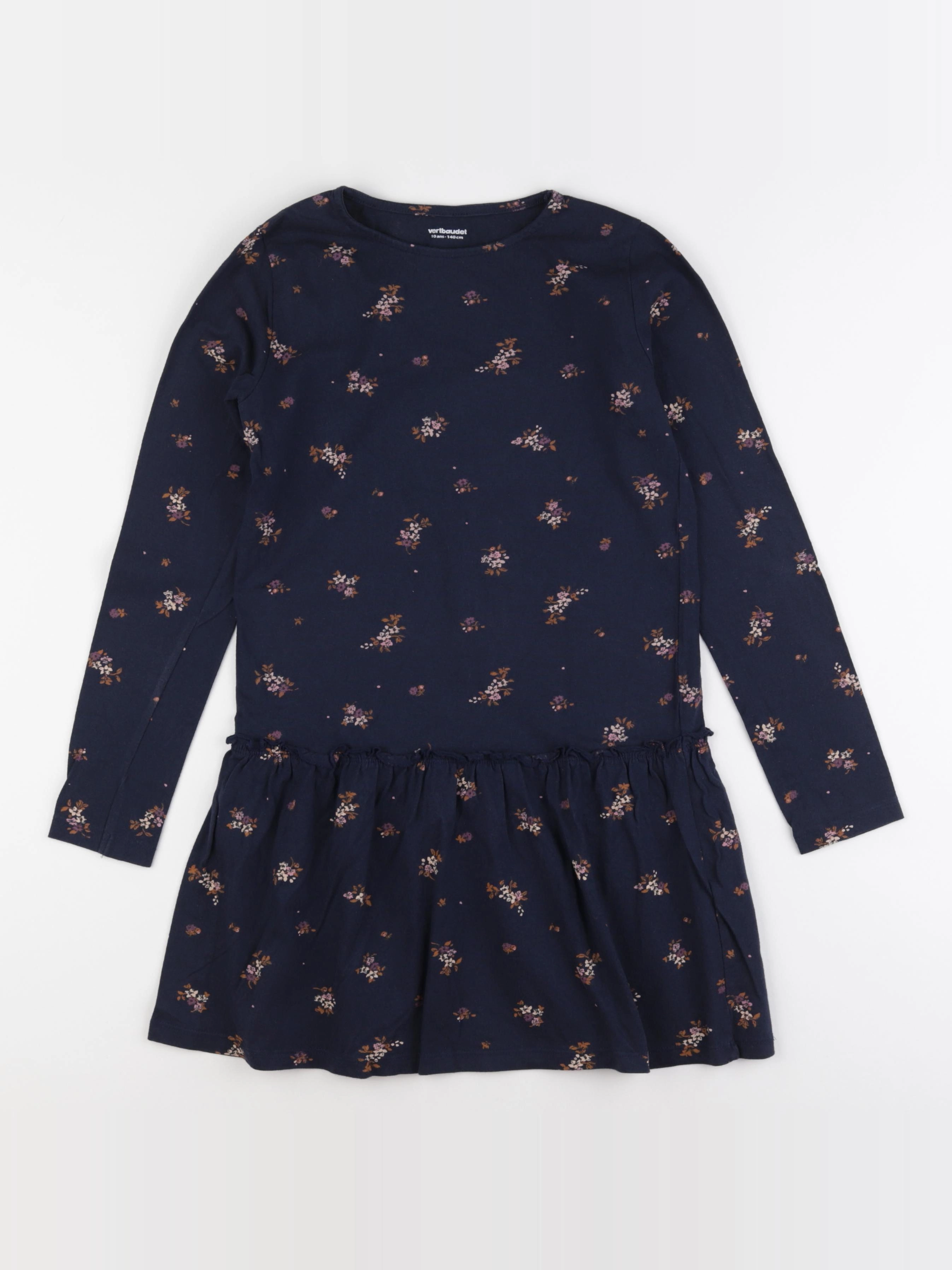 Vertbaudet - robe bleu - 10 ans