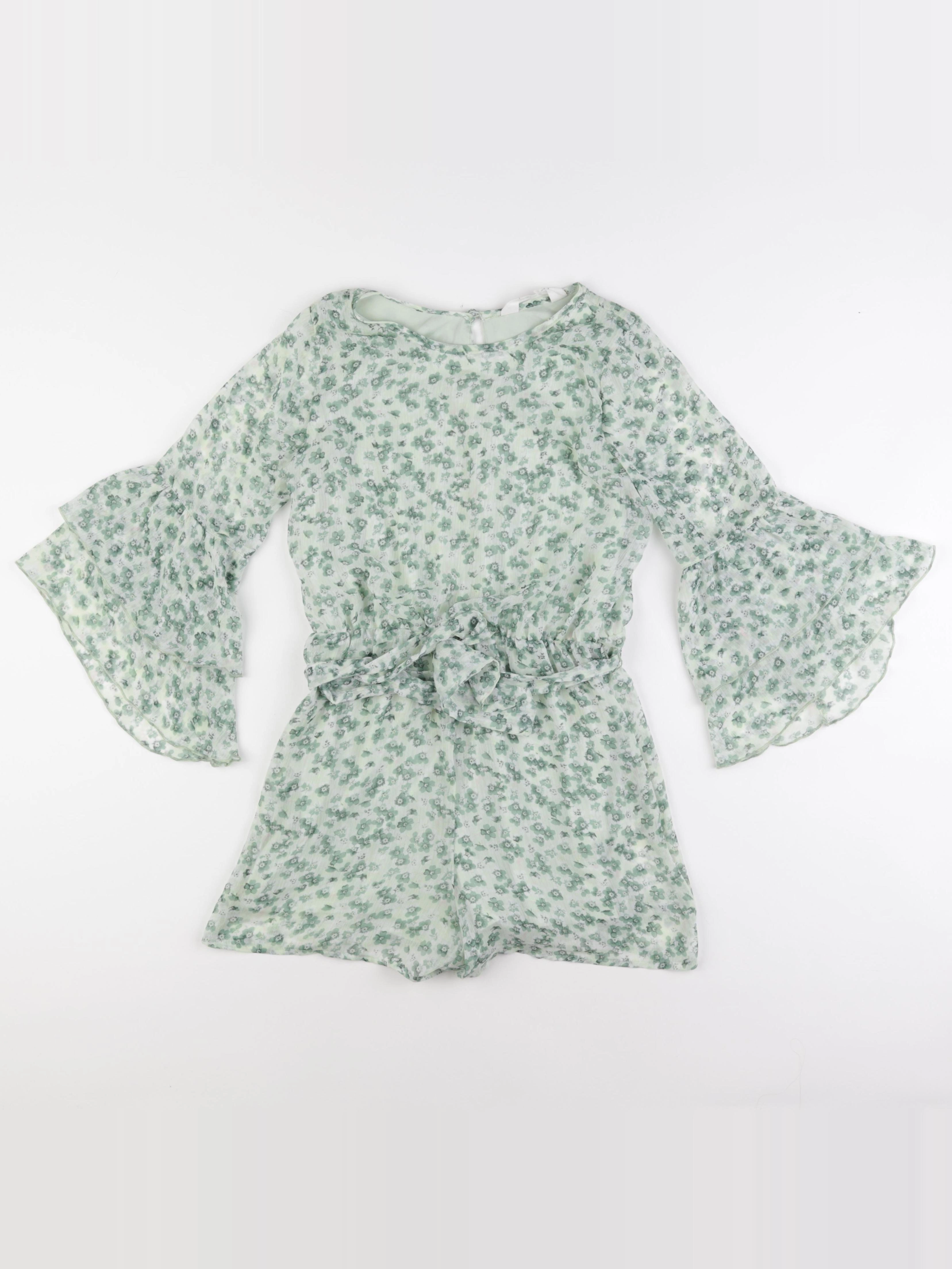 H&M - combinaison vert - 10/11 ans