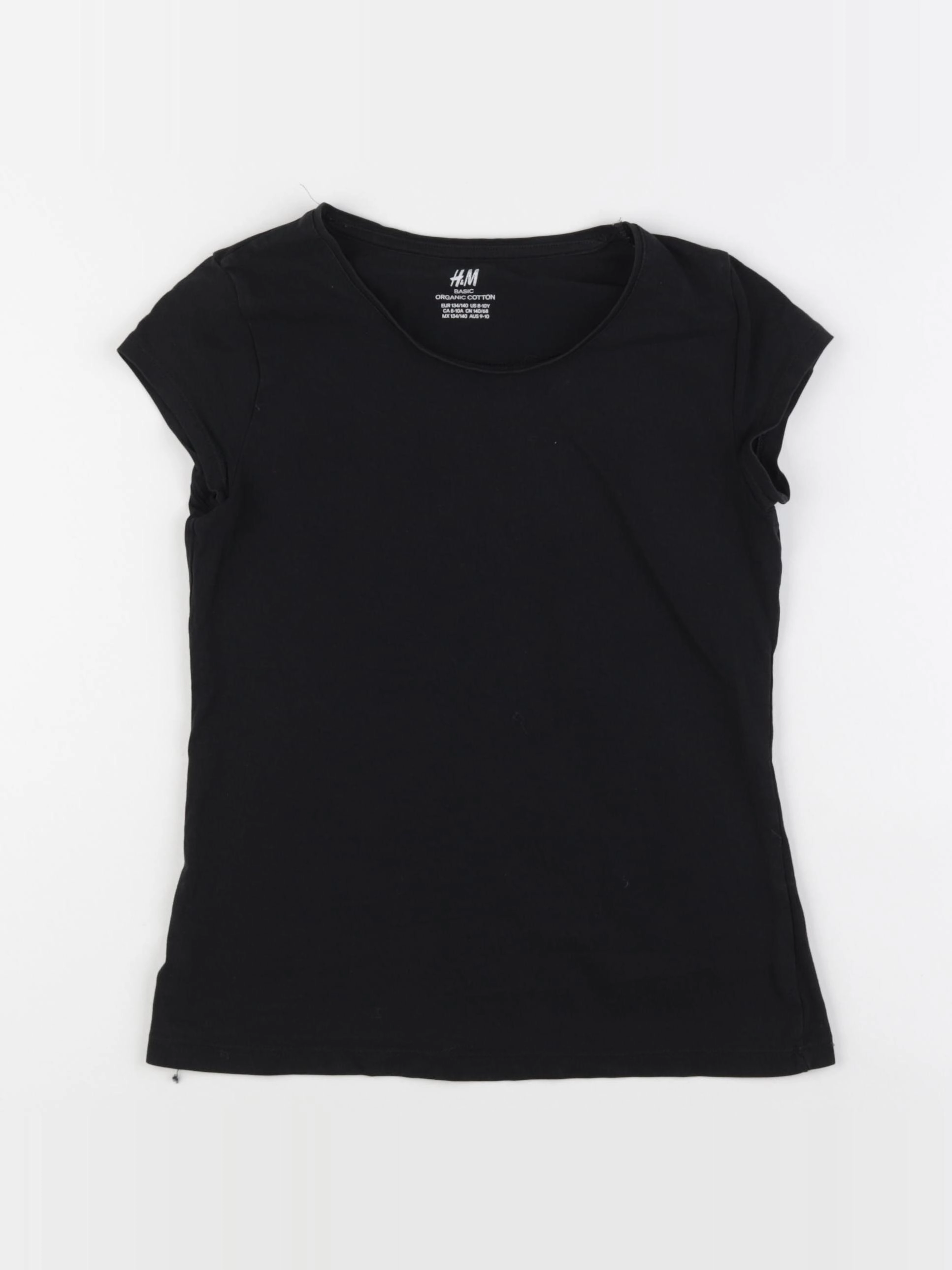 H&M - tee-shirt noir - 8/10 ans