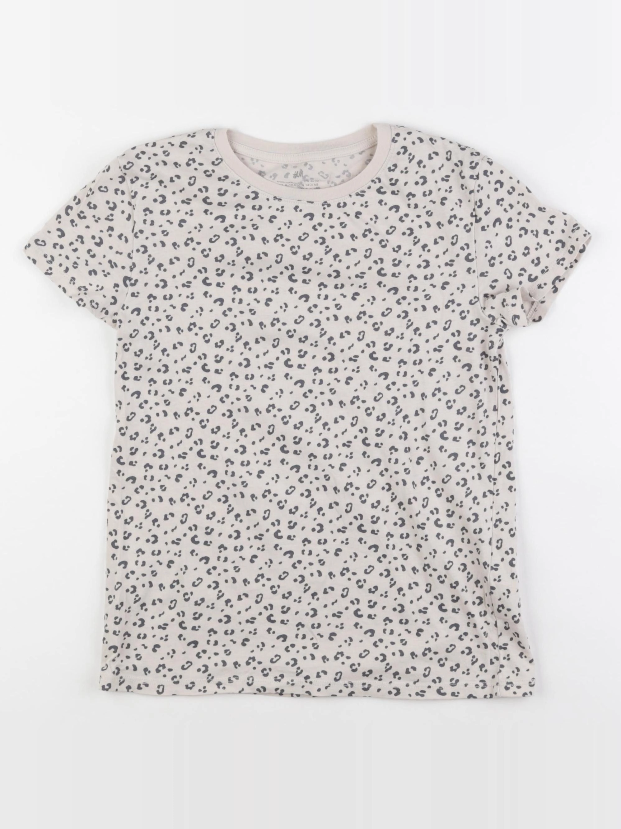 H&M - tee-shirt beige - 8/10 ans