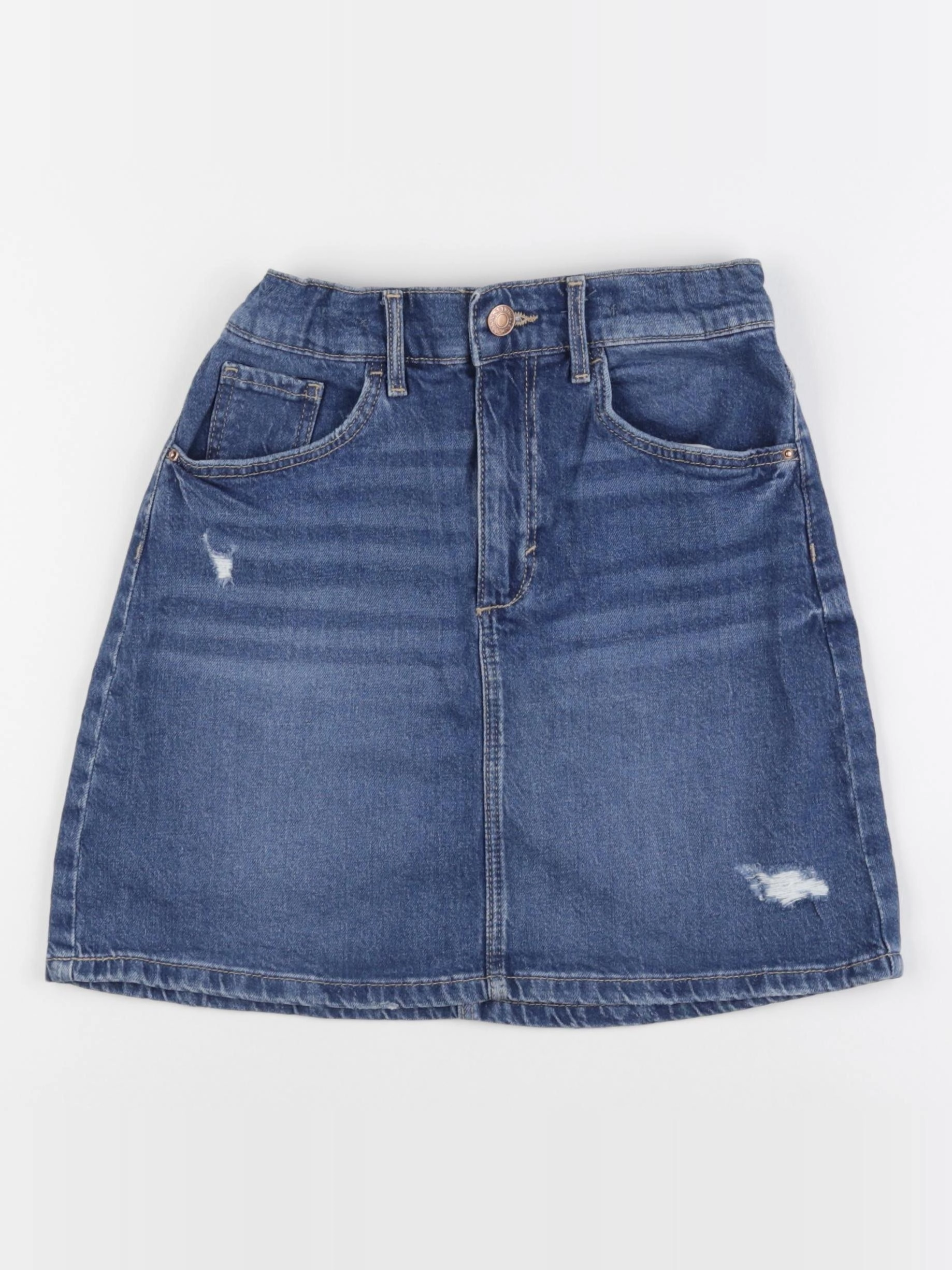 H&M - jupe bleu - 10/11 ans