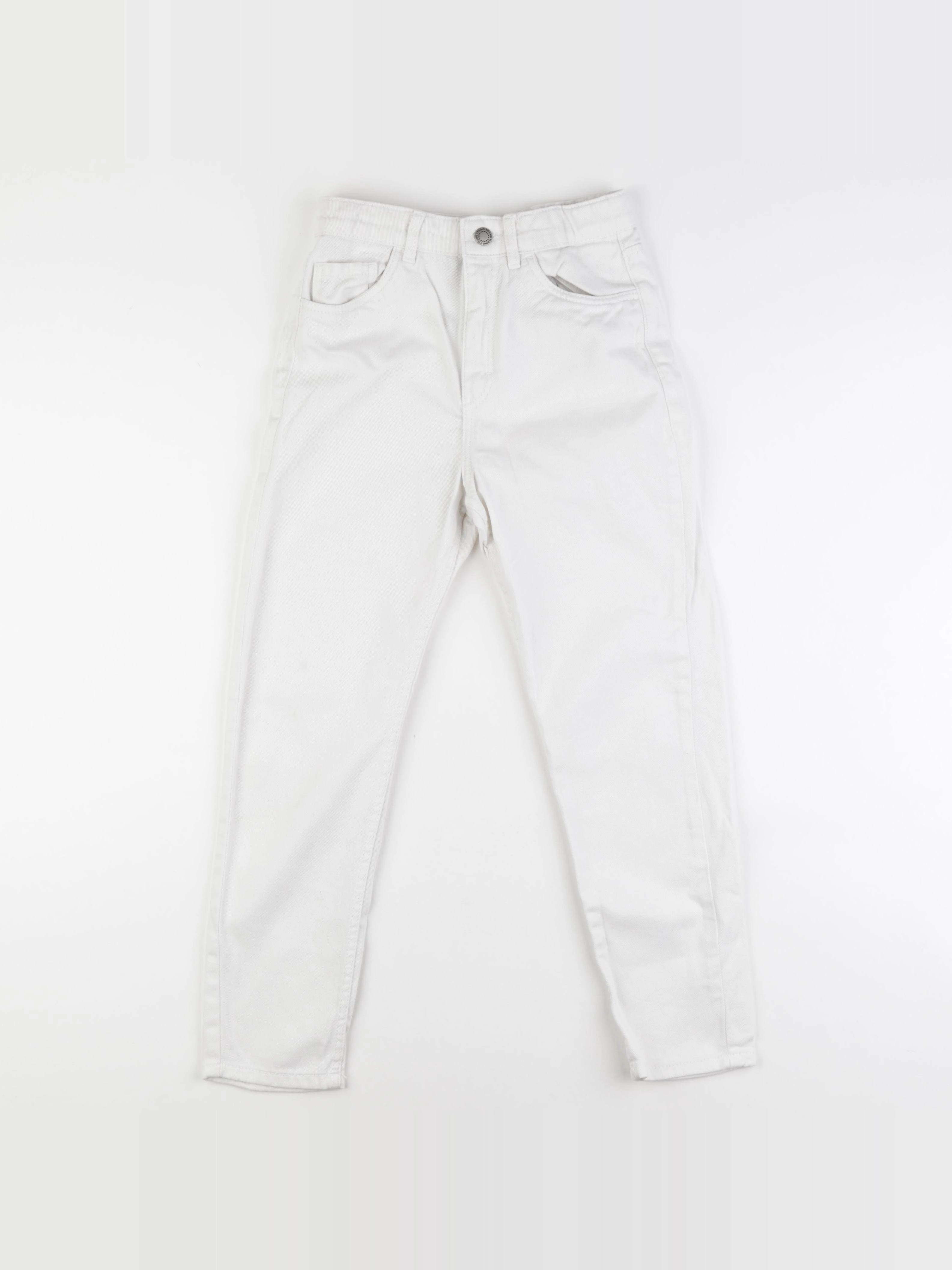 H&M - jean blanc - 9/10 ans
