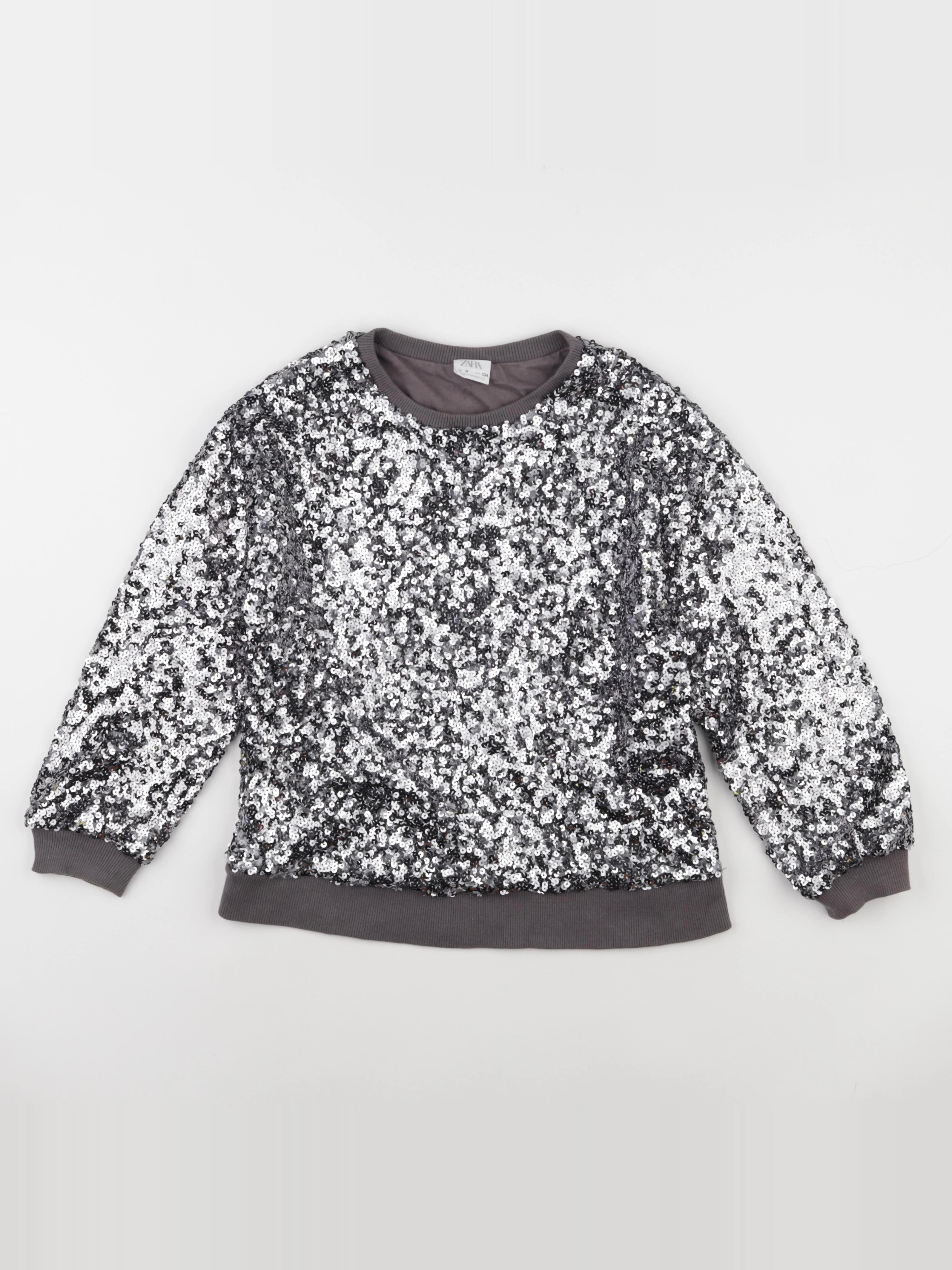 Zara - pull argent - 9 ans
