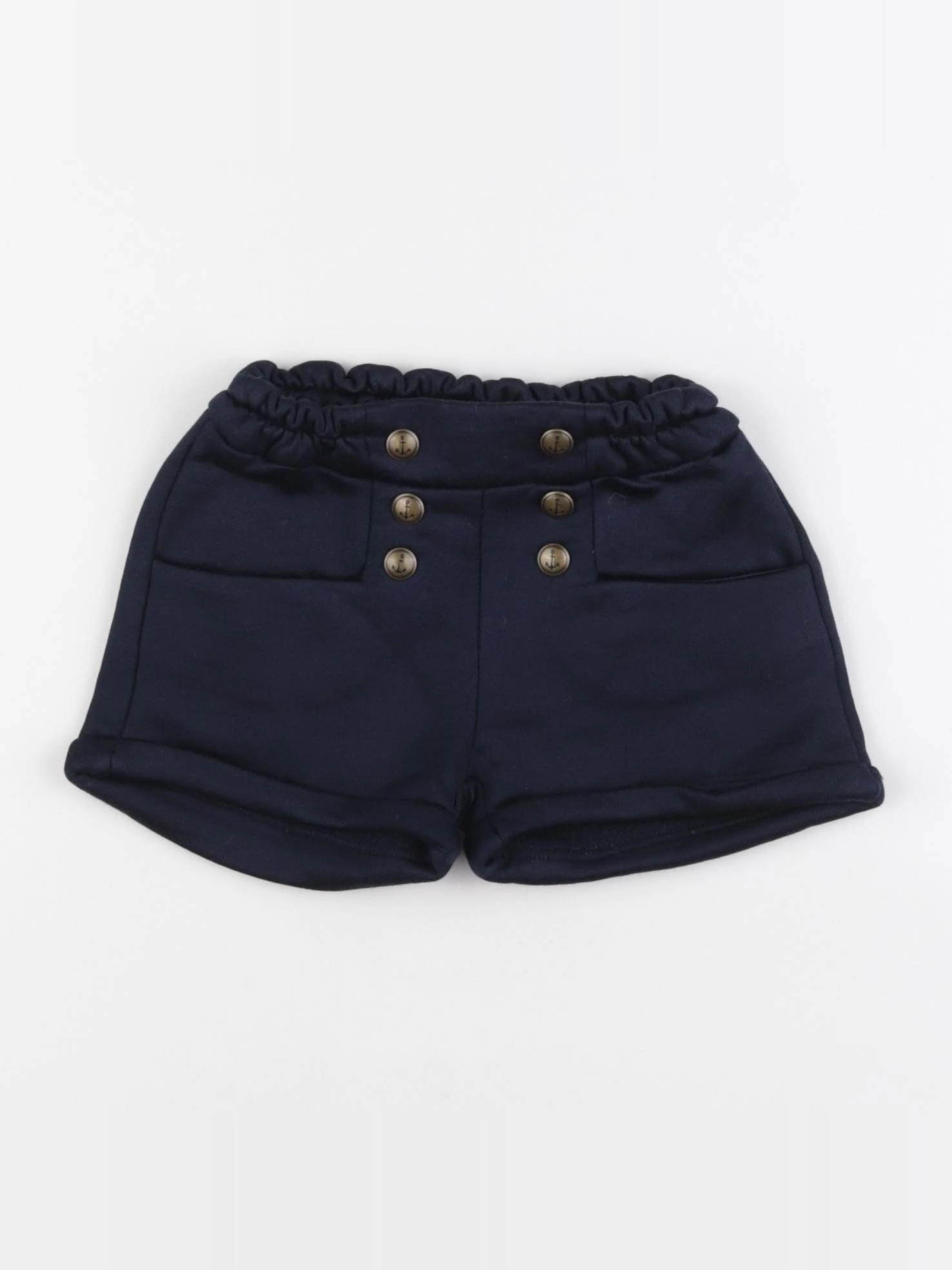IKKS - short bleu - 6 mois
