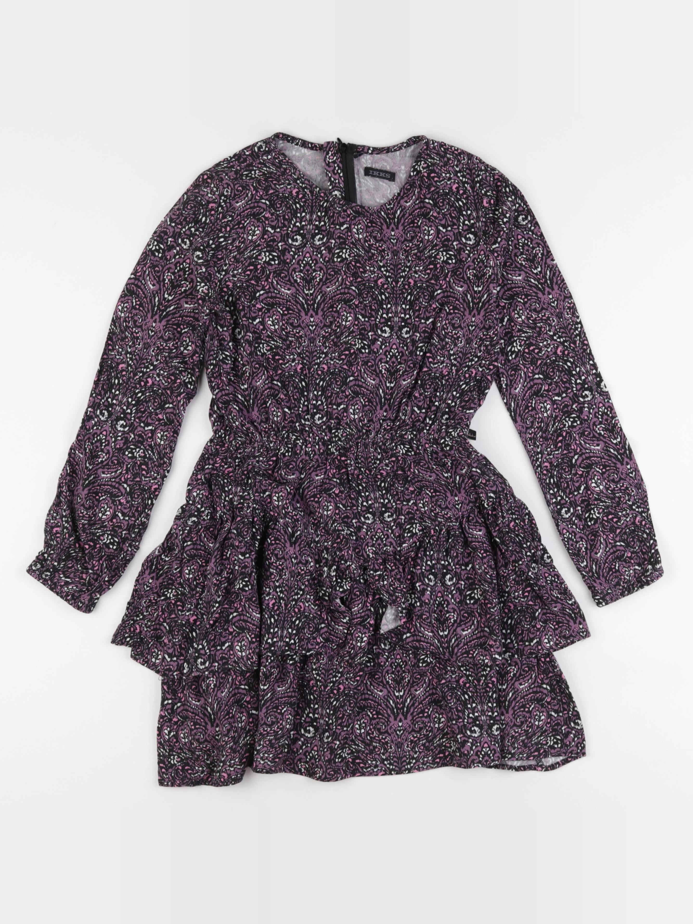 IKKS - robe violet - 10 ans