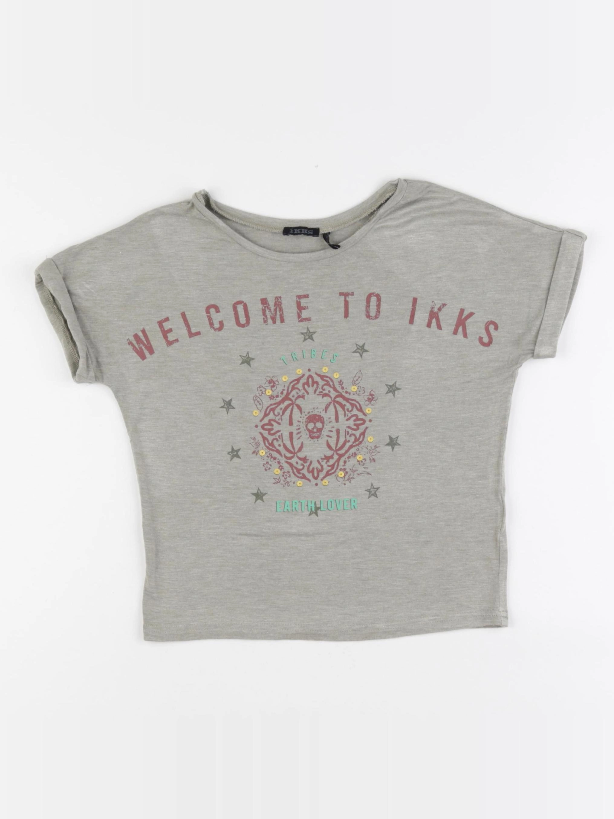 IKKS - tee-shirt gris - 6 ans