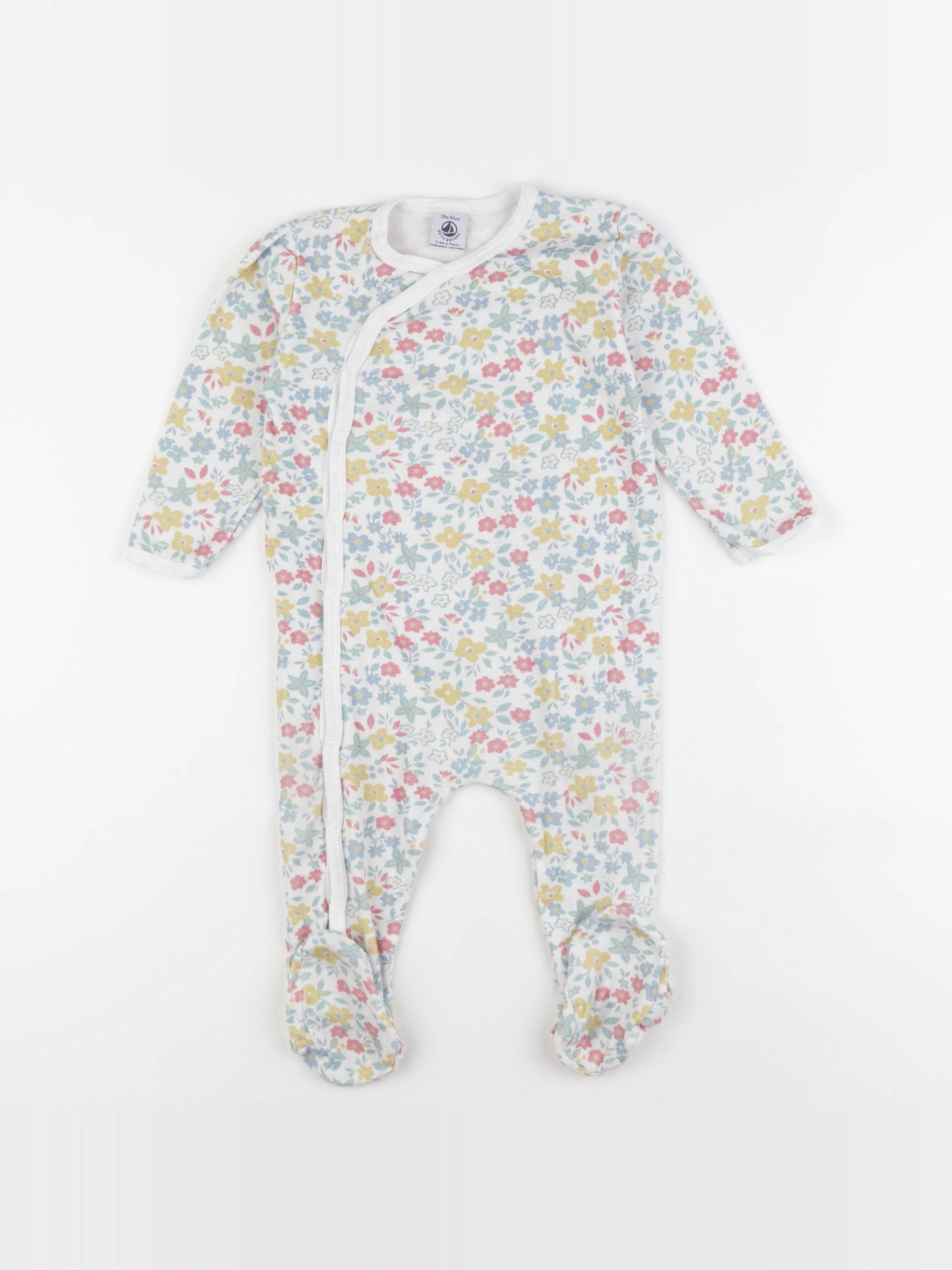 Petit Bateau - pyjama coton multicolore - 18 mois