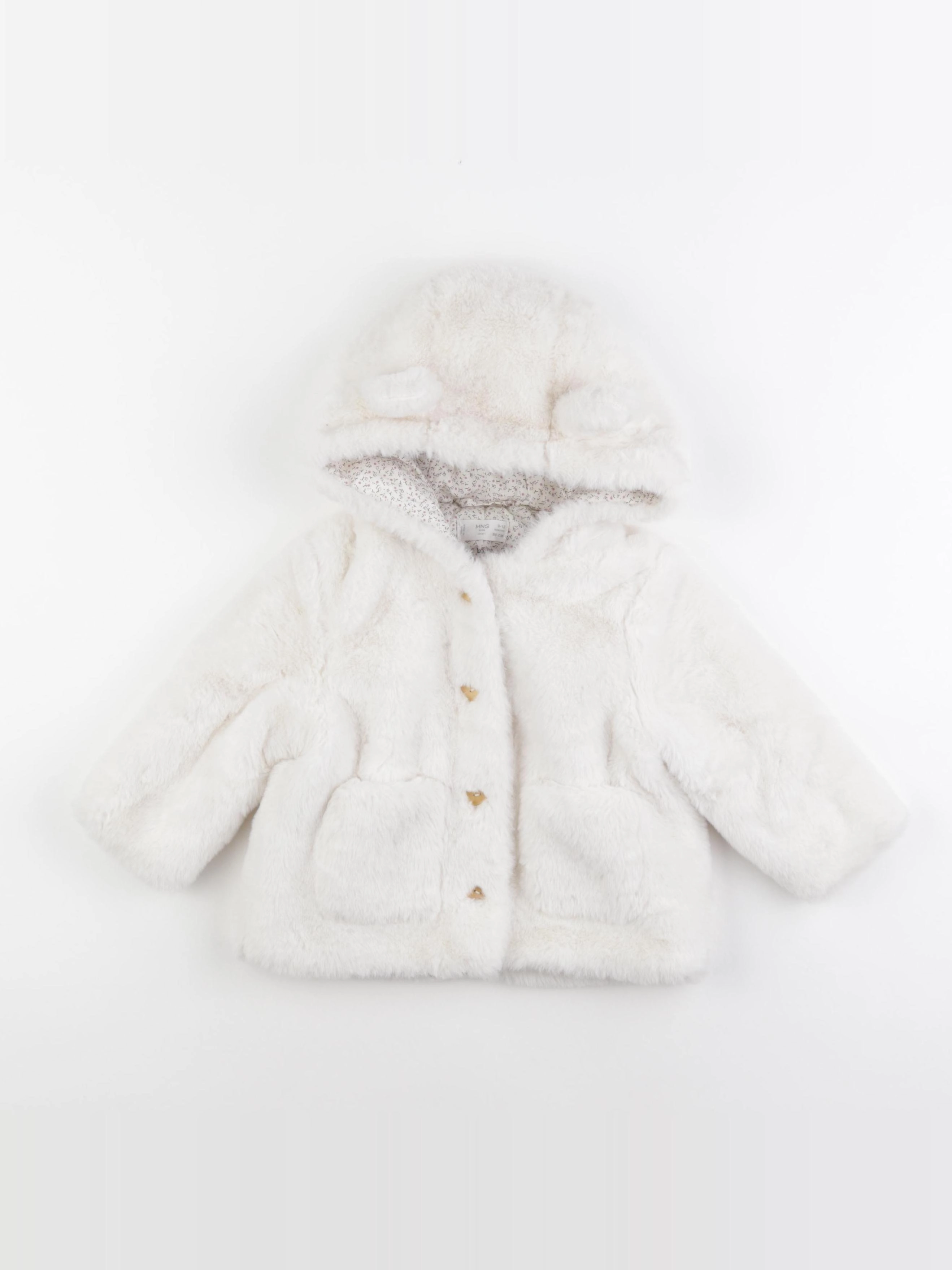 Mango - veste blanc - 9/12 mois