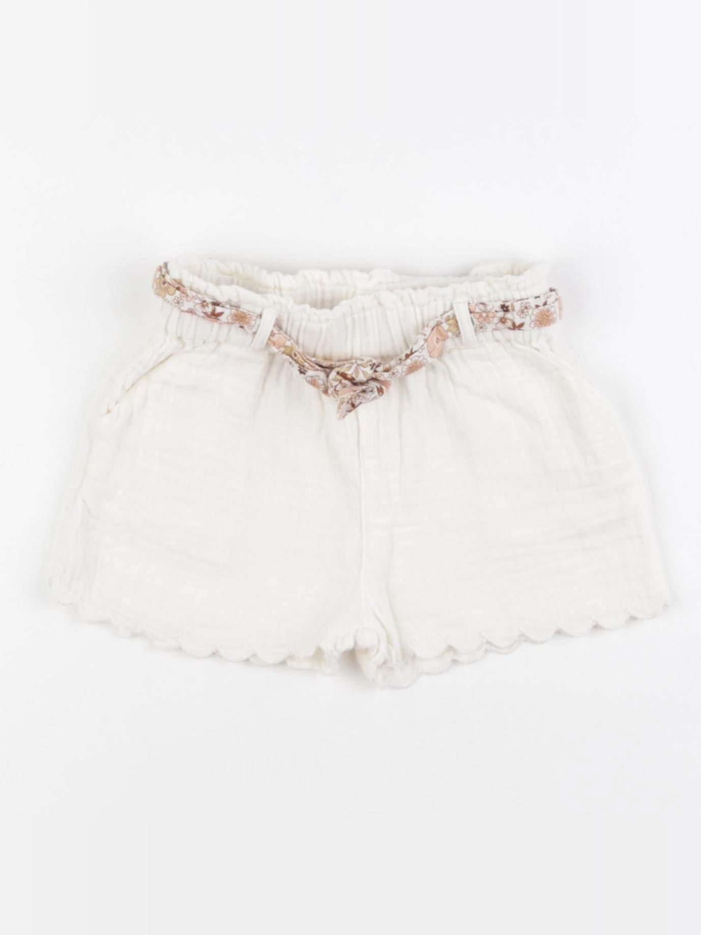 Vertbaudet - short beige - 2 ans