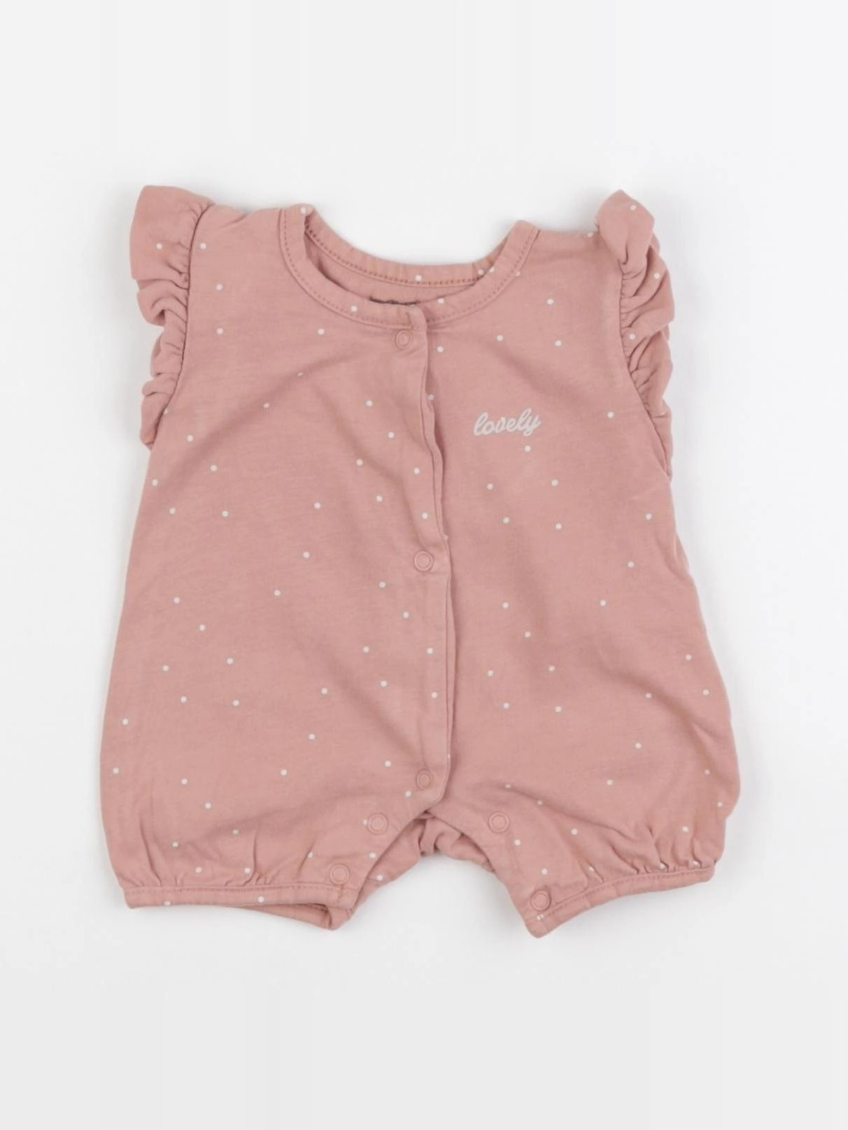 Vertbaudet - combinaison rose - 1 mois