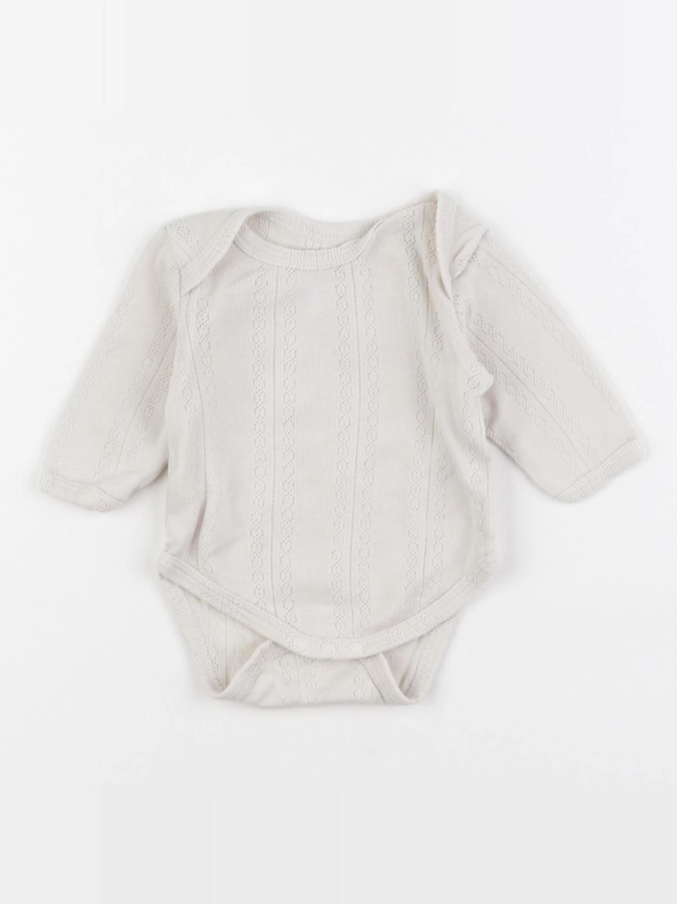Vertbaudet - body beige - 1 mois