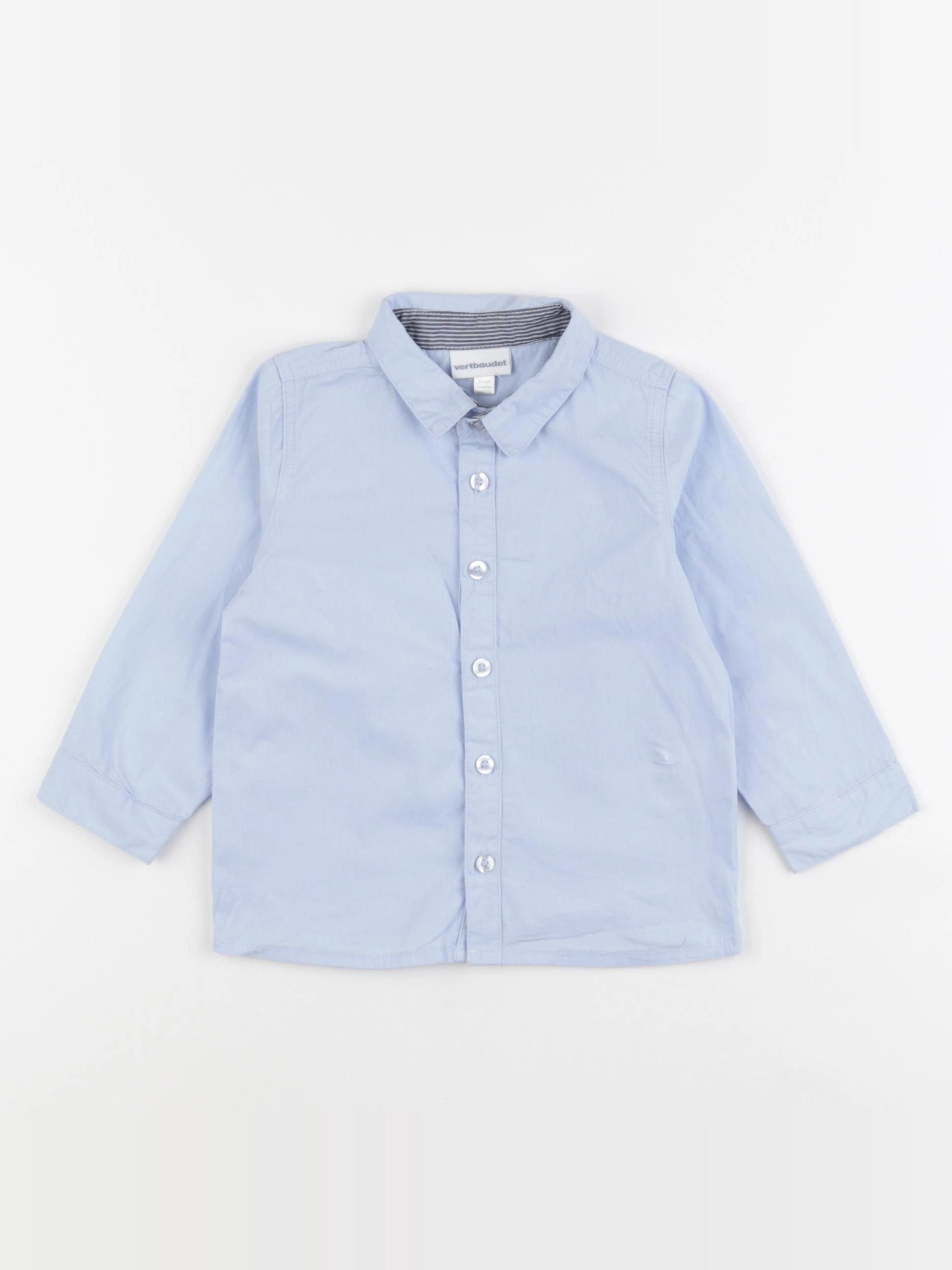 Vertbaudet - chemise bleu - 18 mois