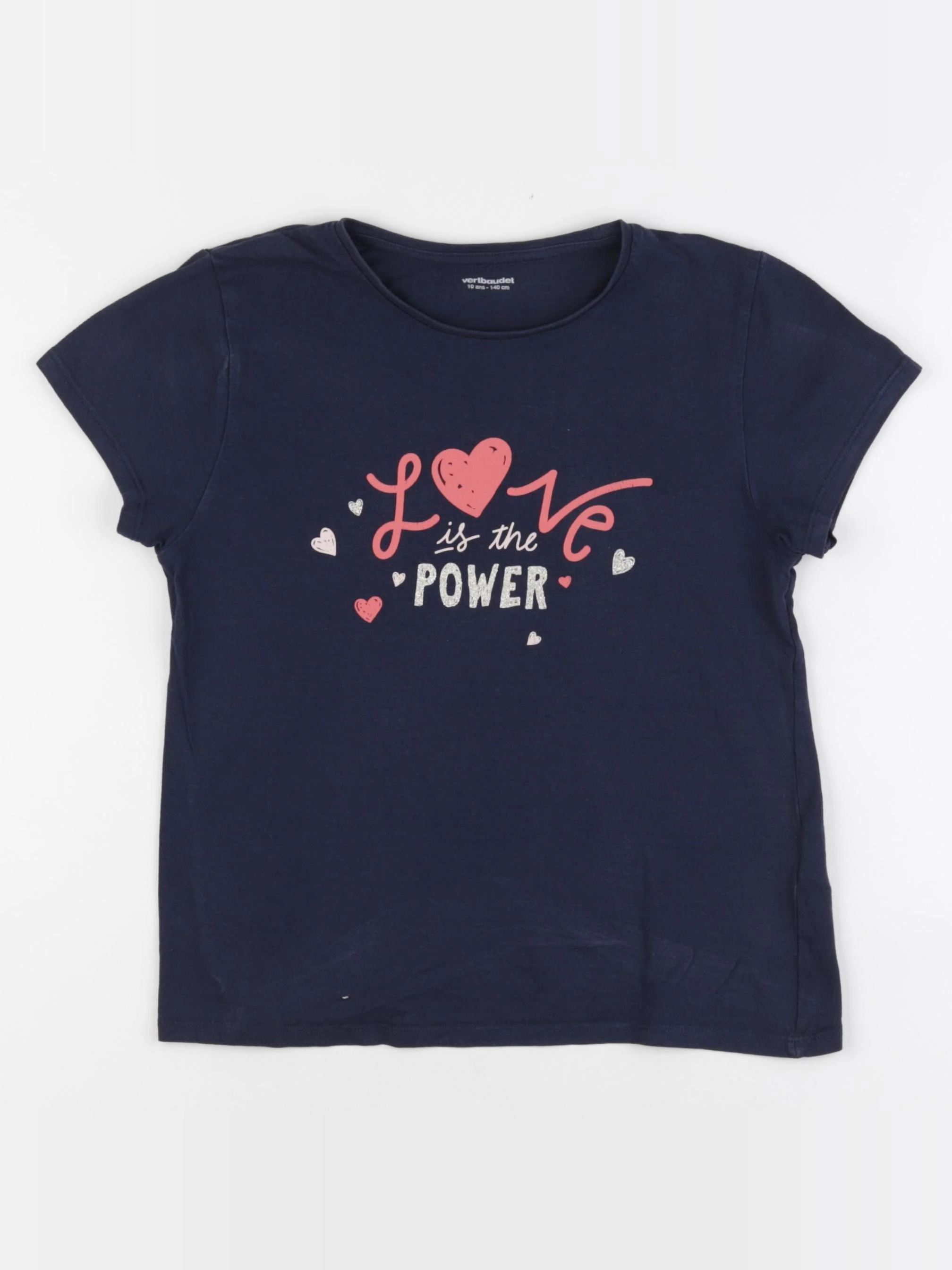 Vertbaudet - tee-shirt bleu - 10 ans