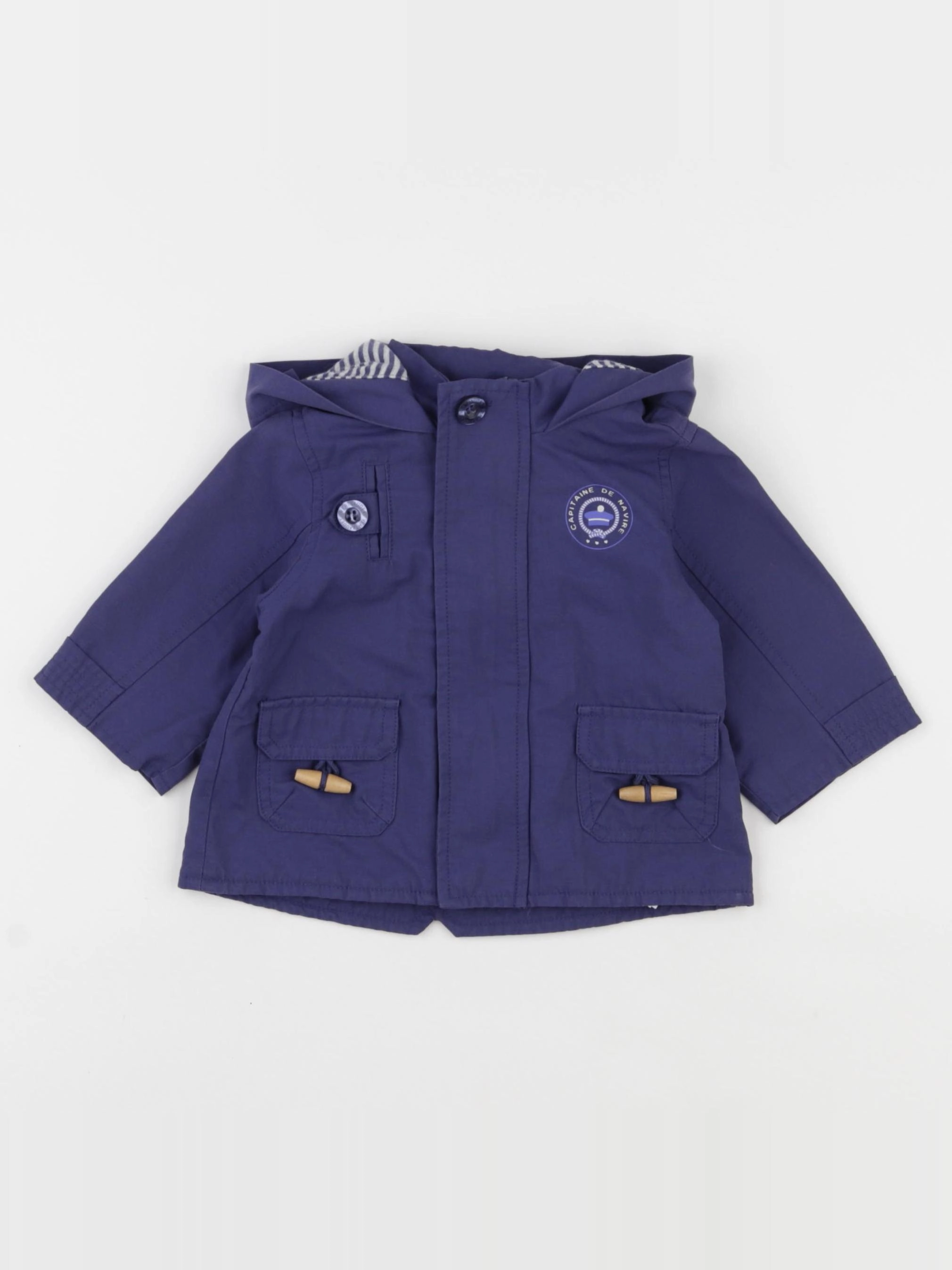 Vertbaudet - imperméable bleu - 3 mois