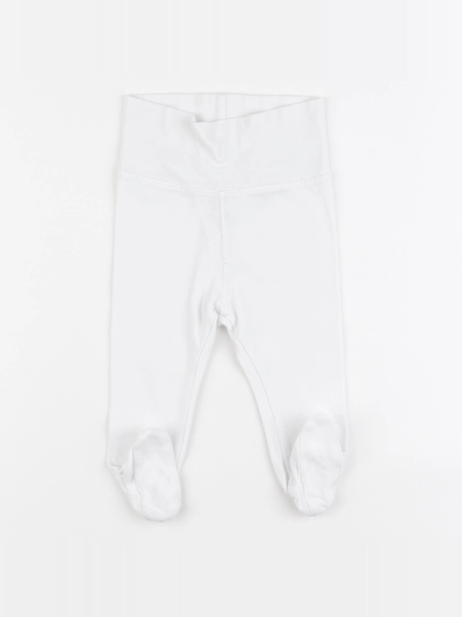 H&M - legging blanc - 6 mois