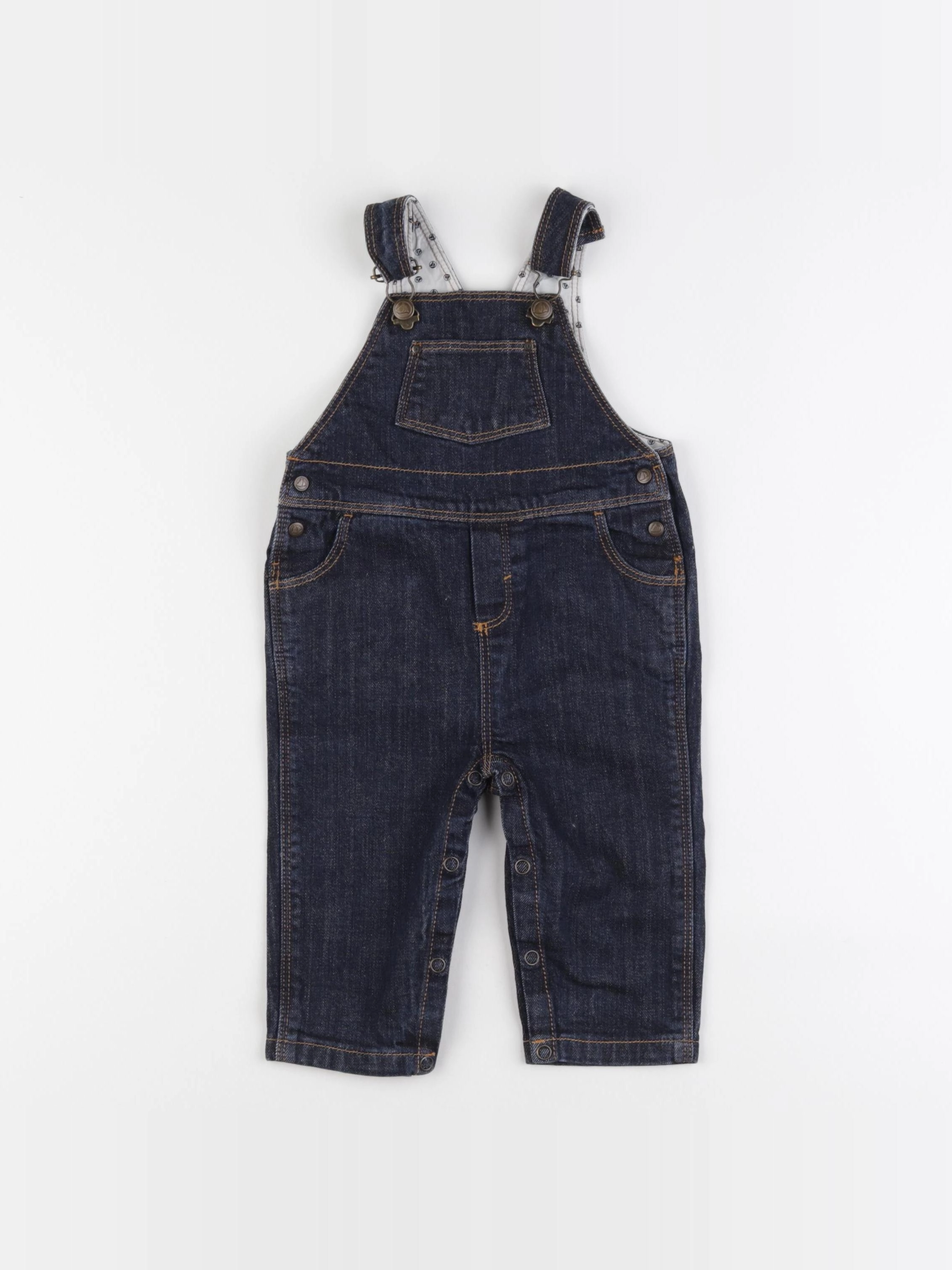 Petit Bateau - salopette bleu - 6 mois