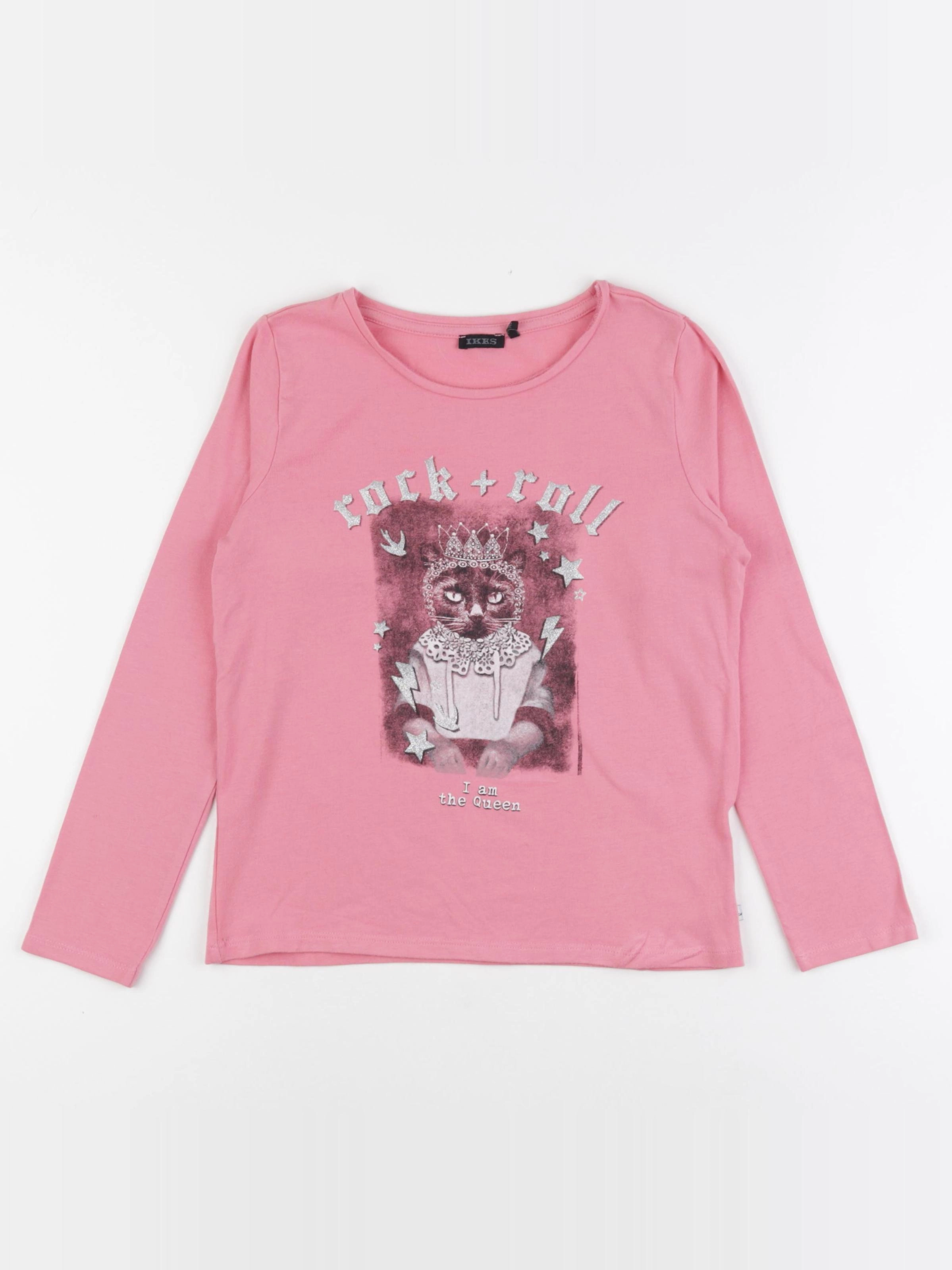 IKKS - tee-shirt rose - 10 ans