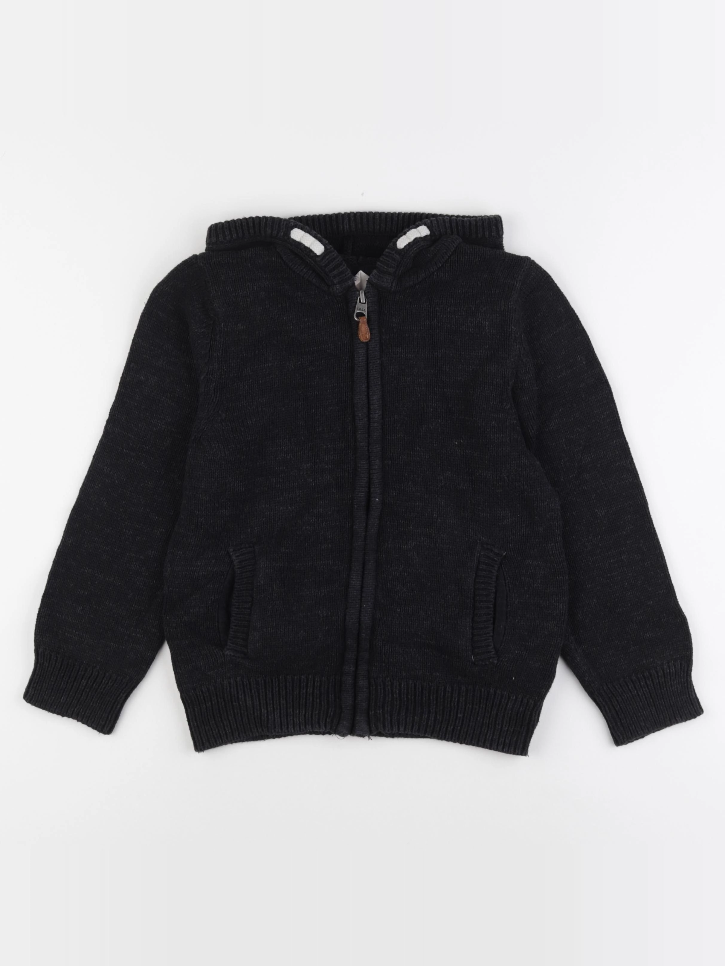H&M - gilet noir - 6/8 ans