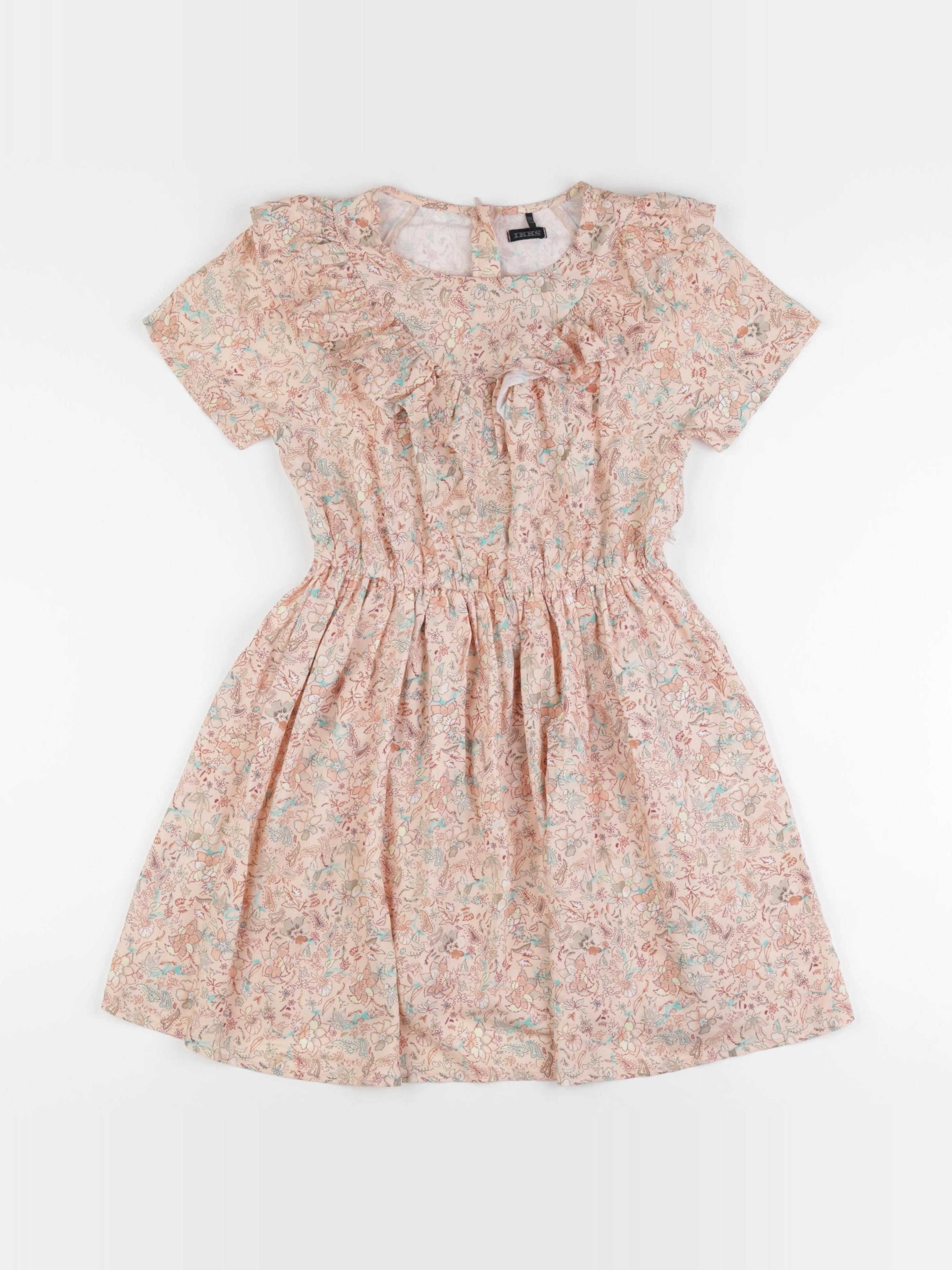 IKKS - robe rose - 10 ans