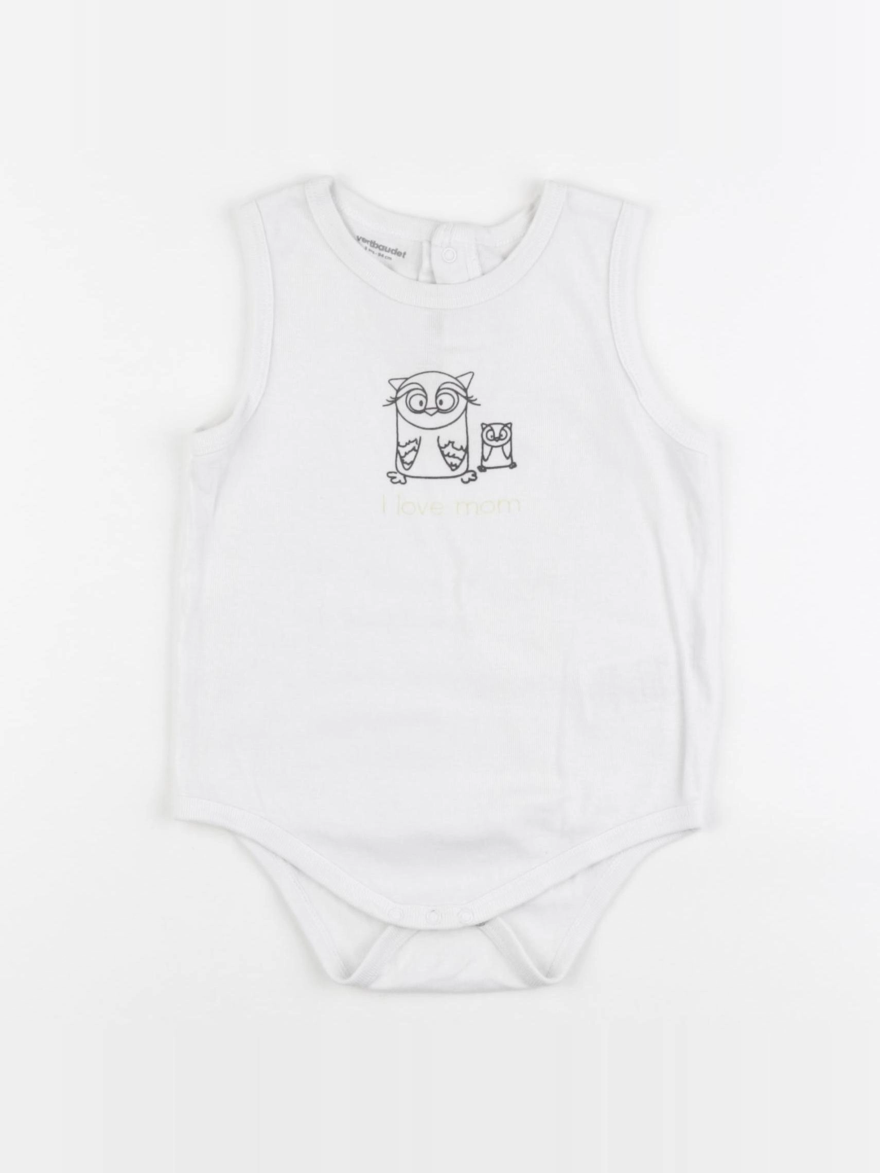 Vertbaudet - body blanc - 3 ans
