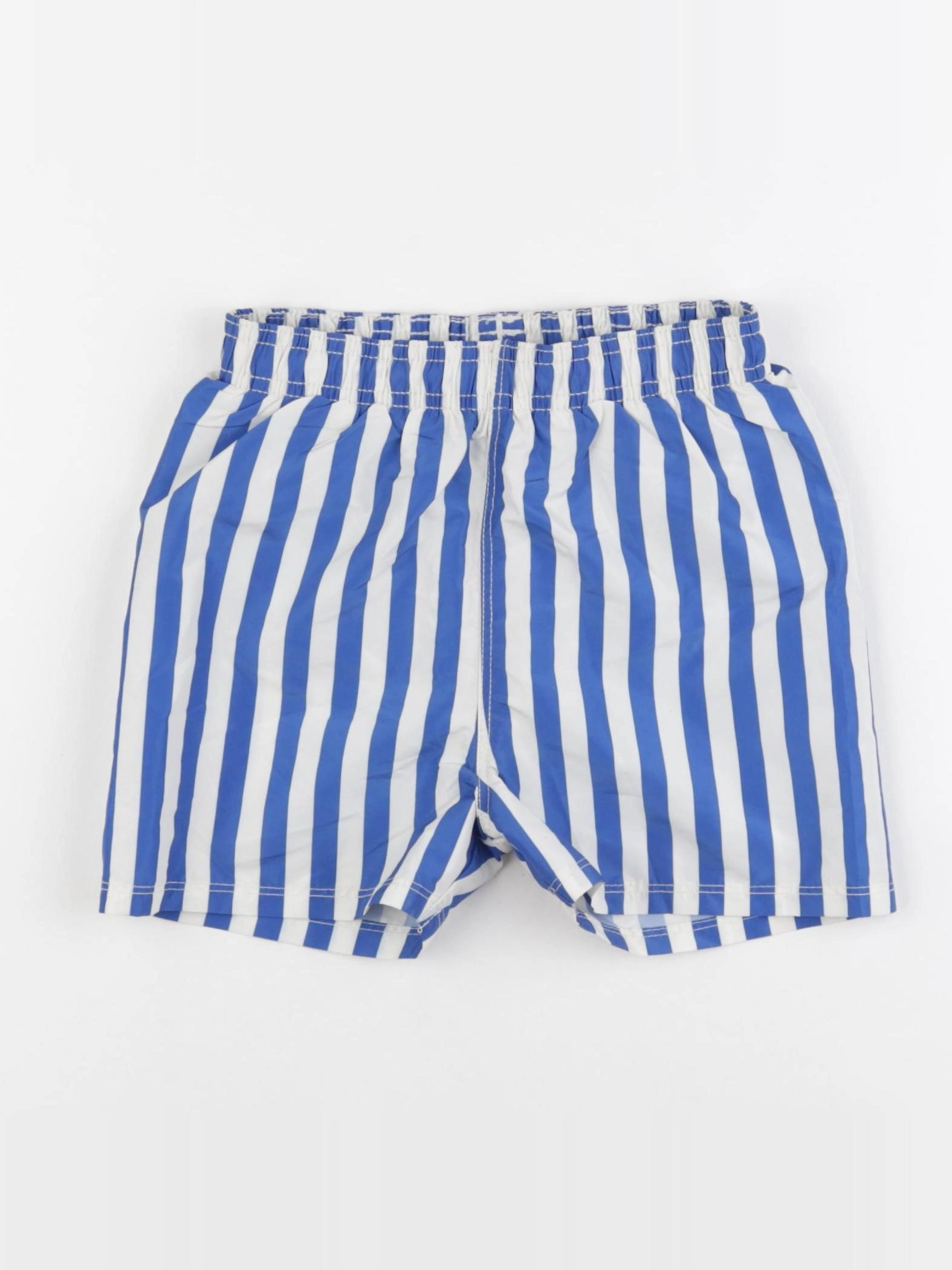 H&M - maillot de bain blanc, bleu - 3/4 ans
