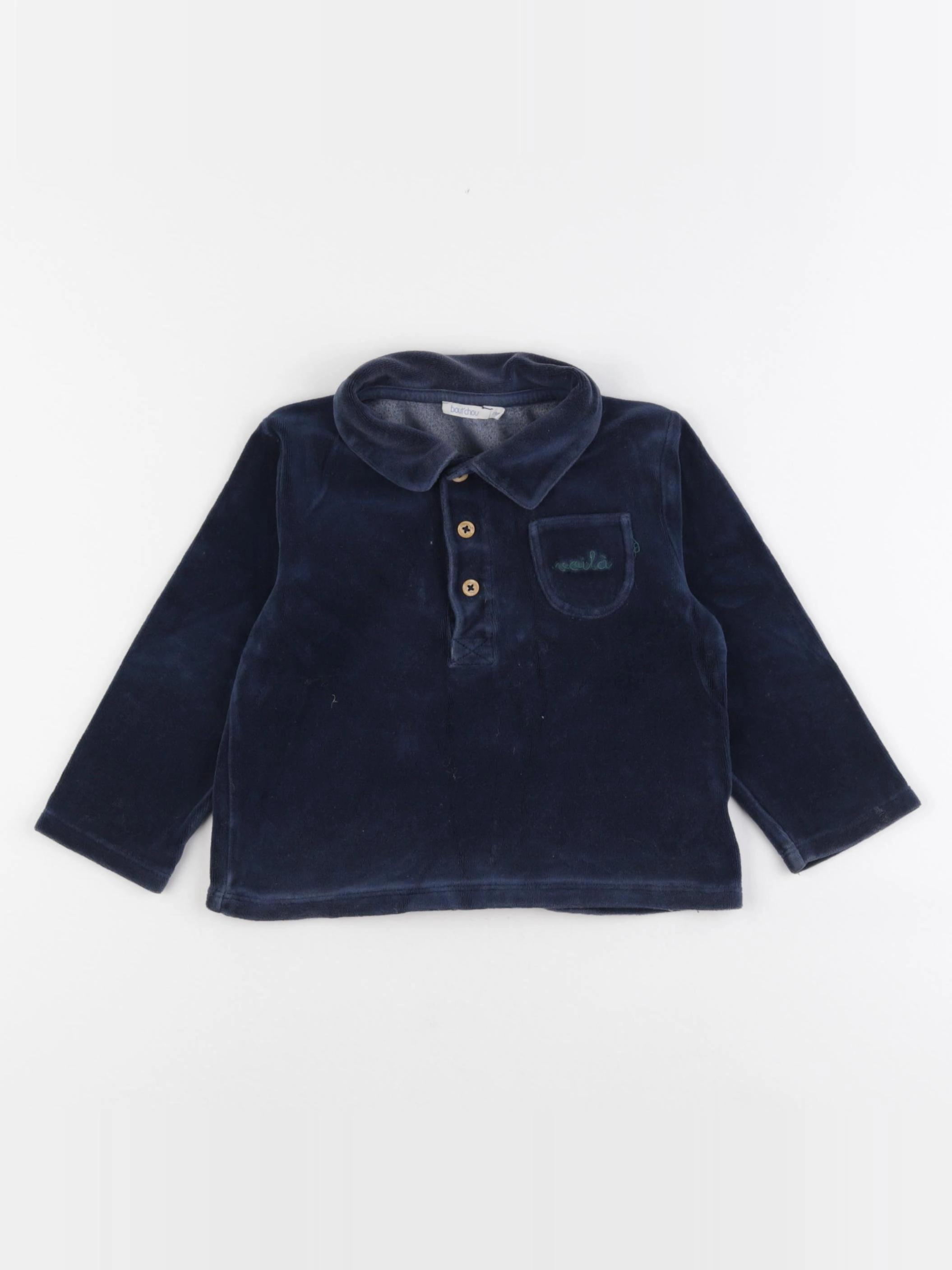 Boutchou - pull bleu - 24 mois