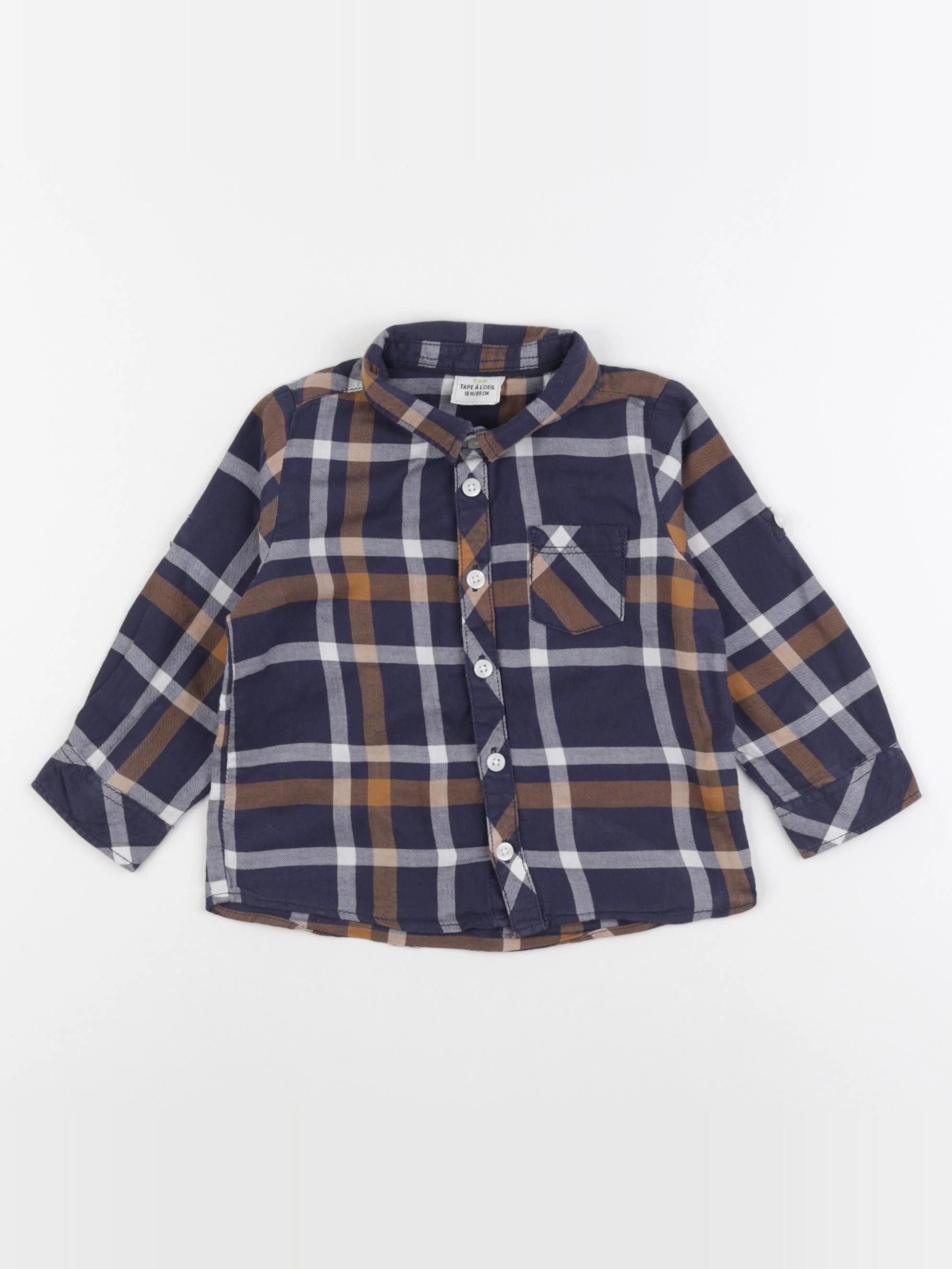 Tape à l'oeil - chemise bleu - 18 mois