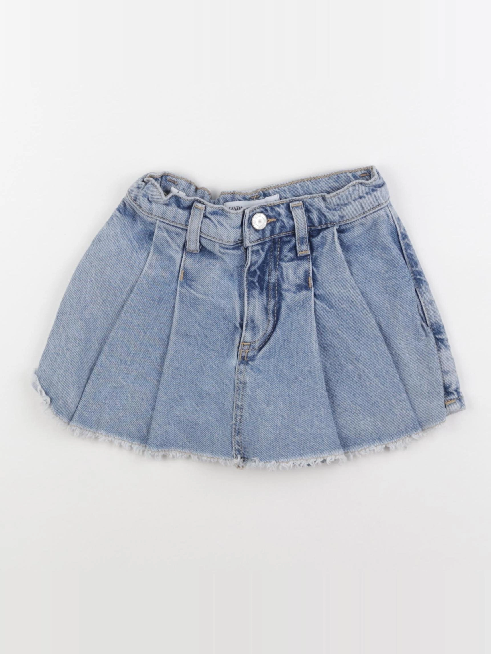 Zara - jupe short bleu - 6 mois