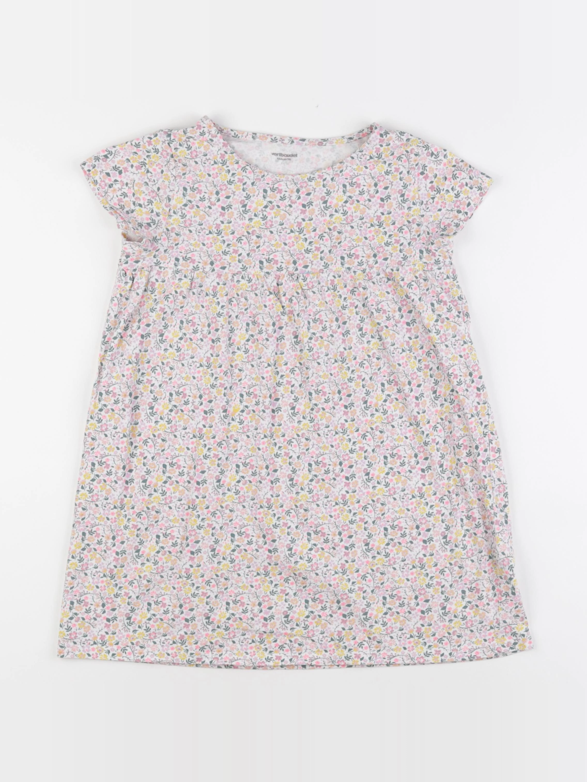 Vertbaudet - robe multicolore - 7 ans