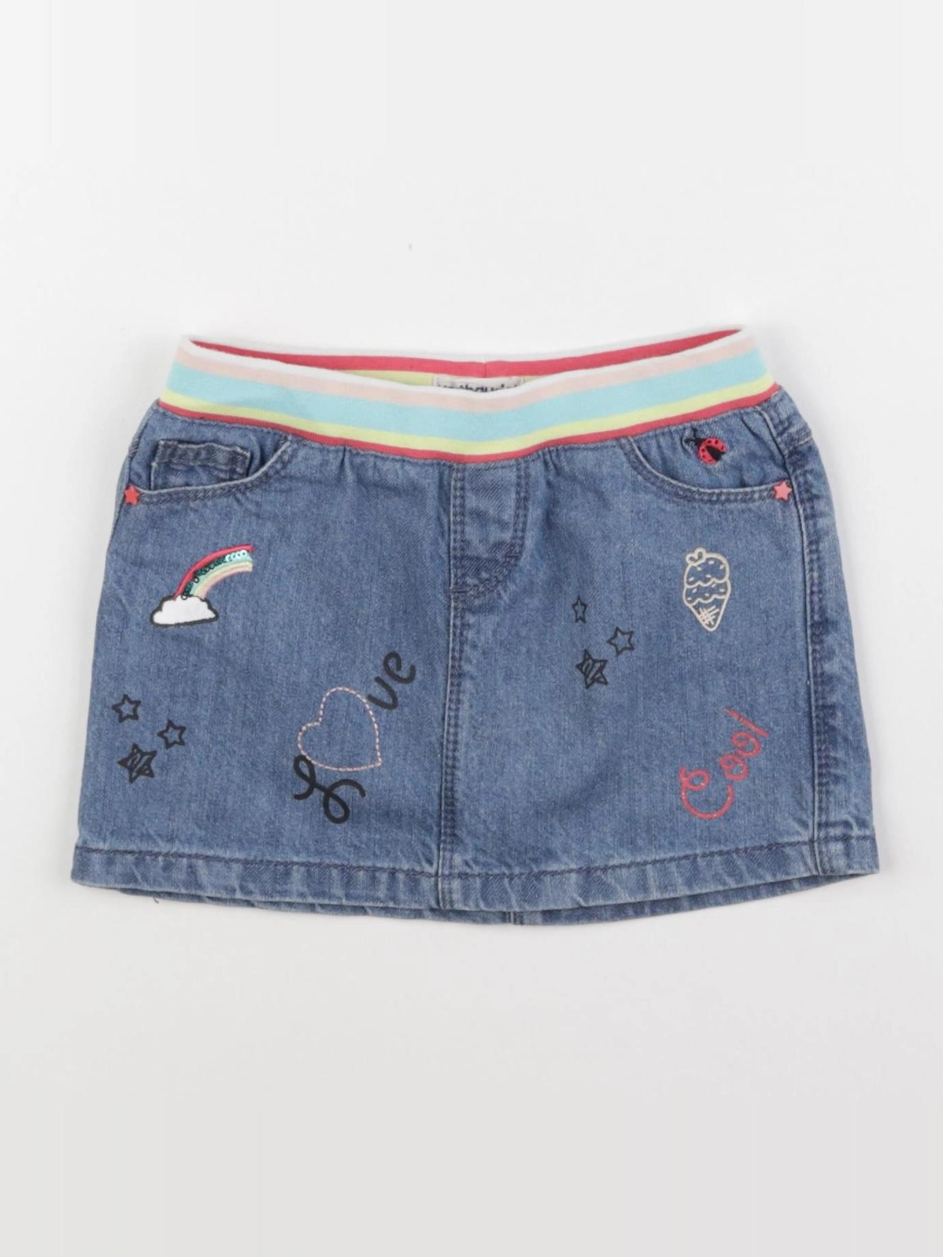 Vertbaudet - jupe multicolore - 3 ans