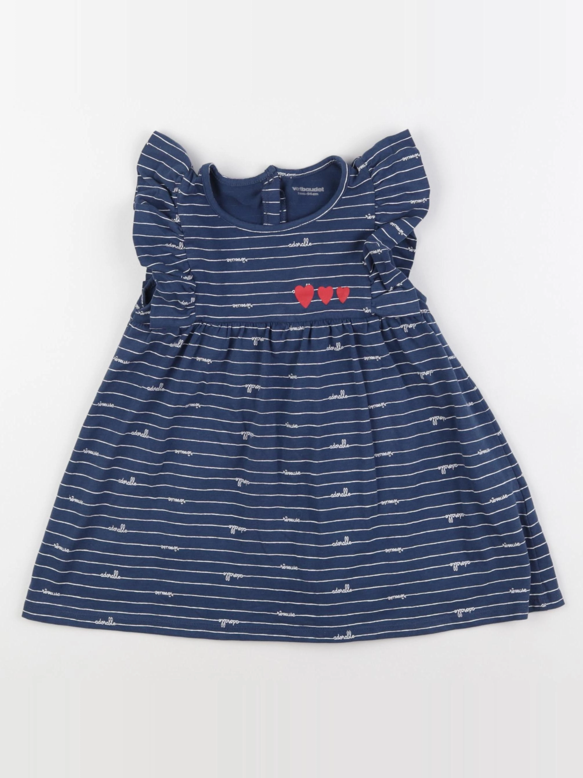 Vertbaudet - robe bleu - 3 ans