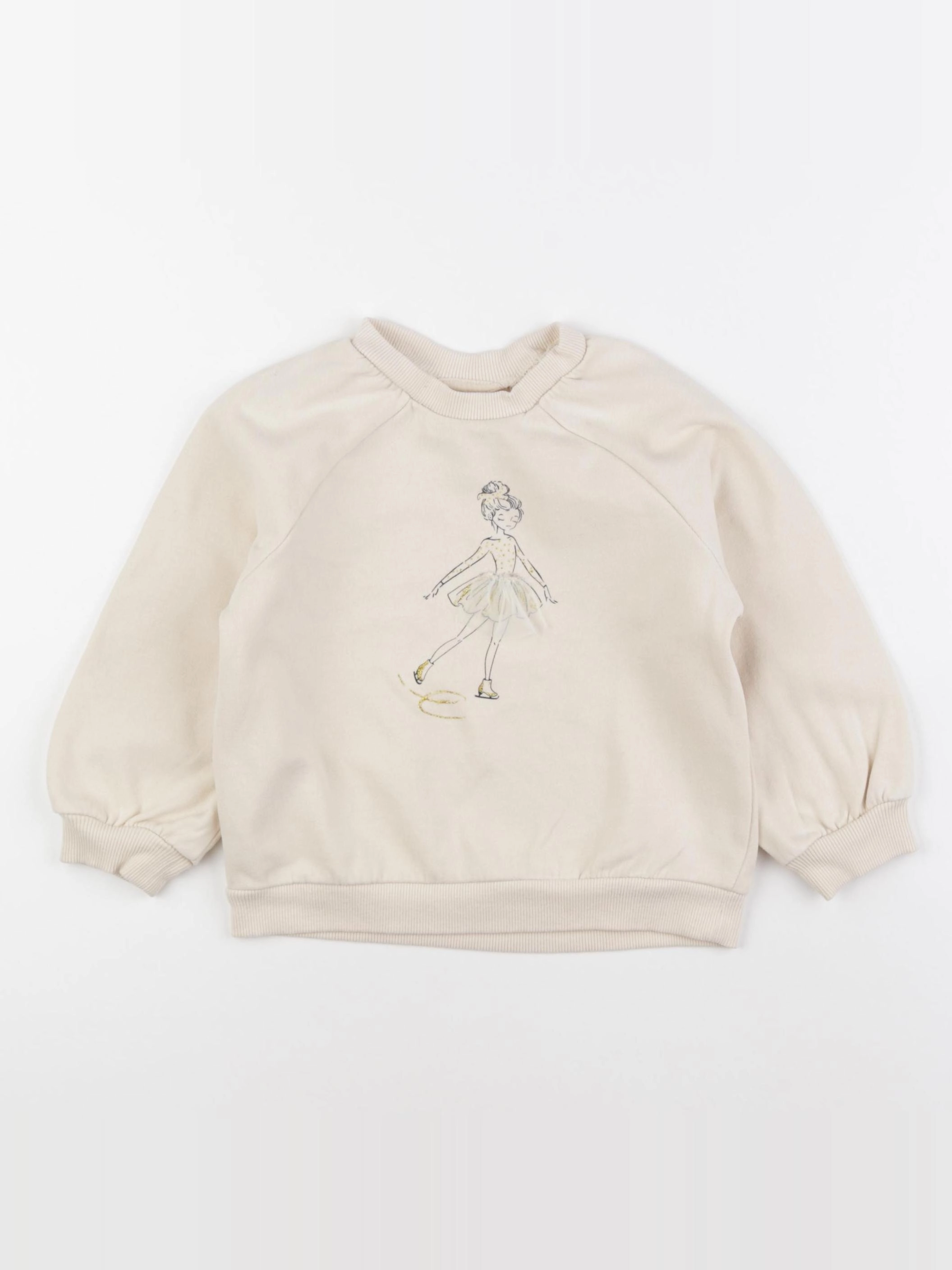 Vertbaudet - sweat multicolore - 4 ans