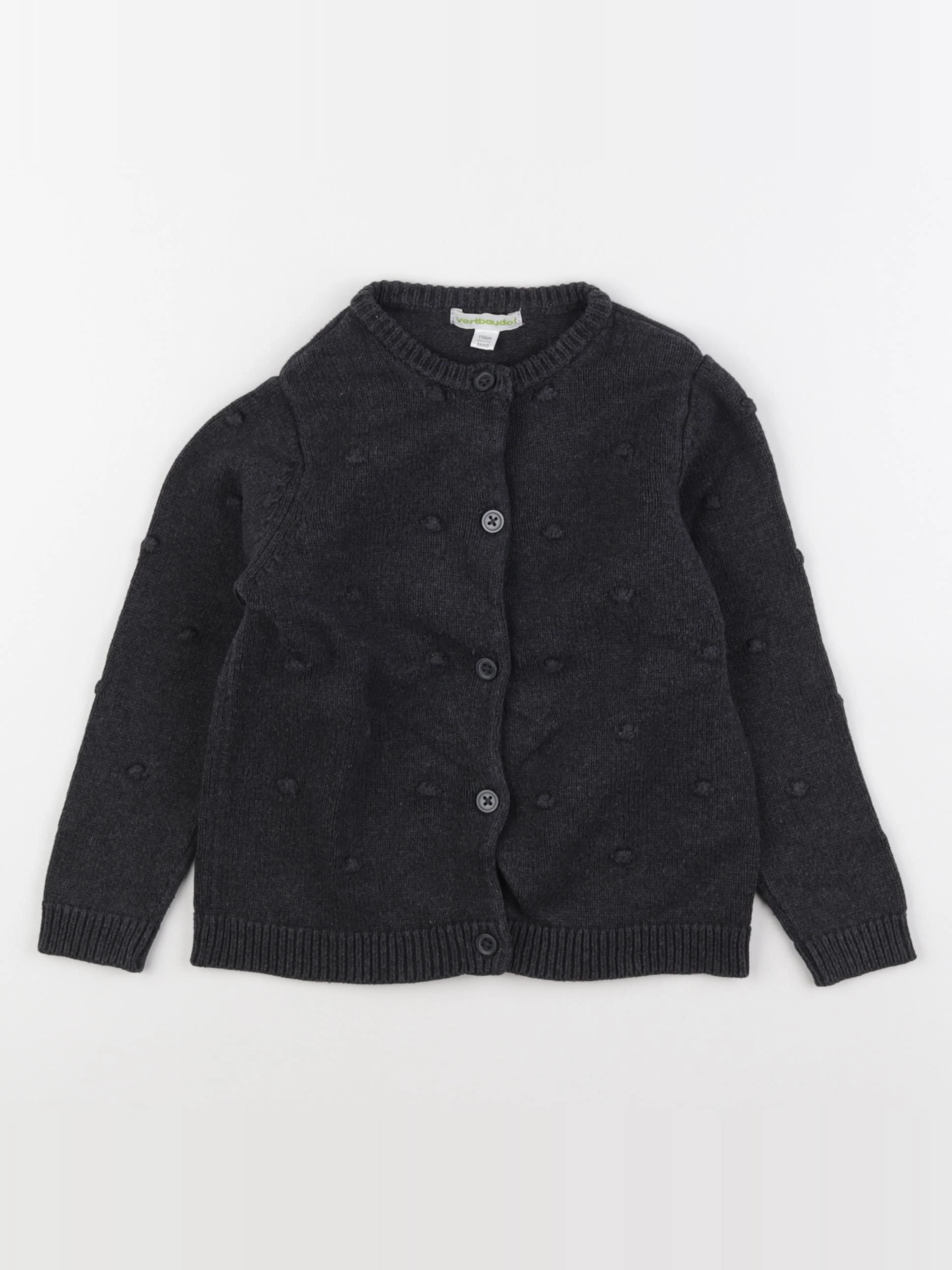 Vertbaudet - gilet gris - 5 ans