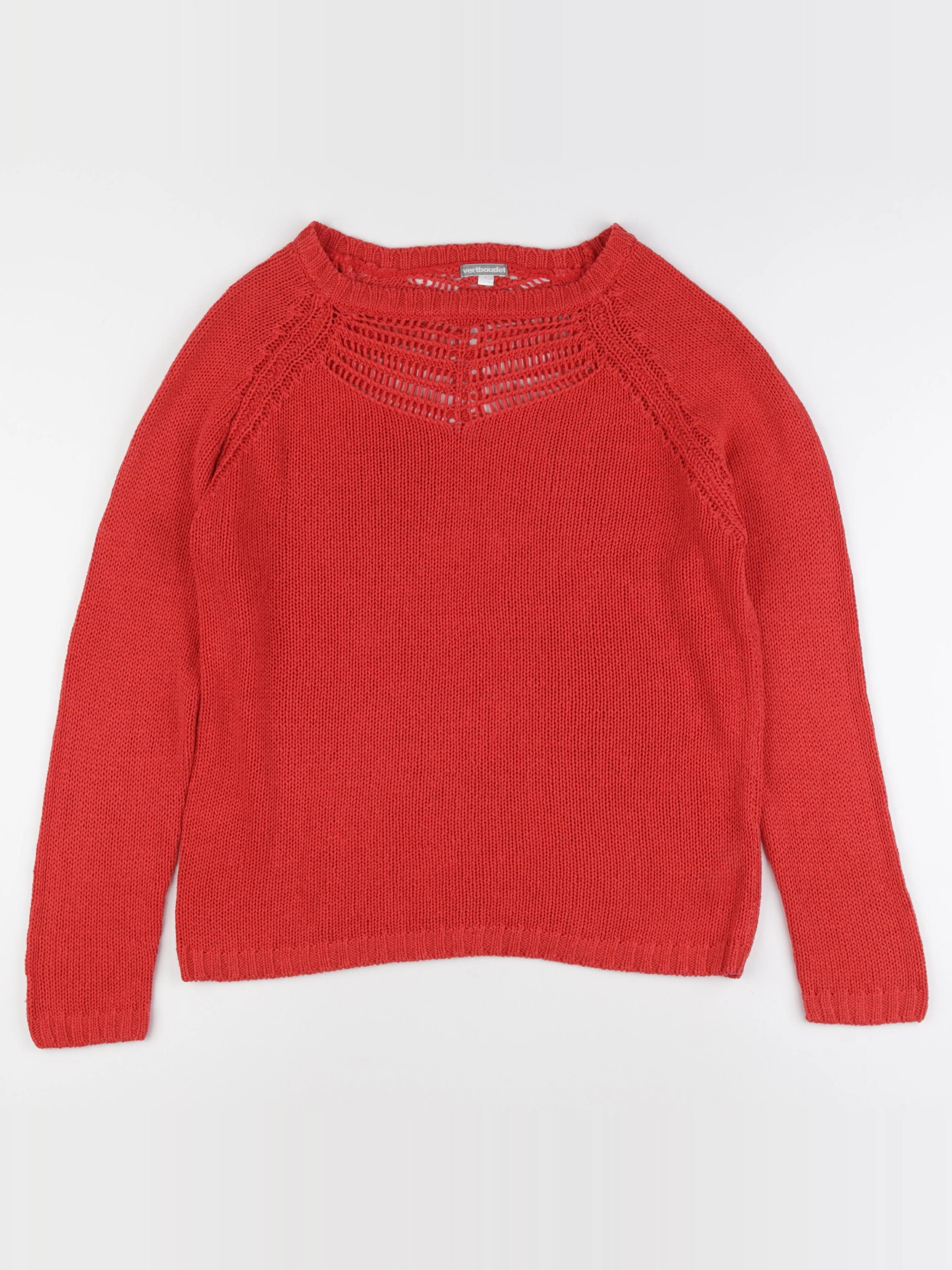 Vertbaudet - pull grossesse rouge - 38 à 40