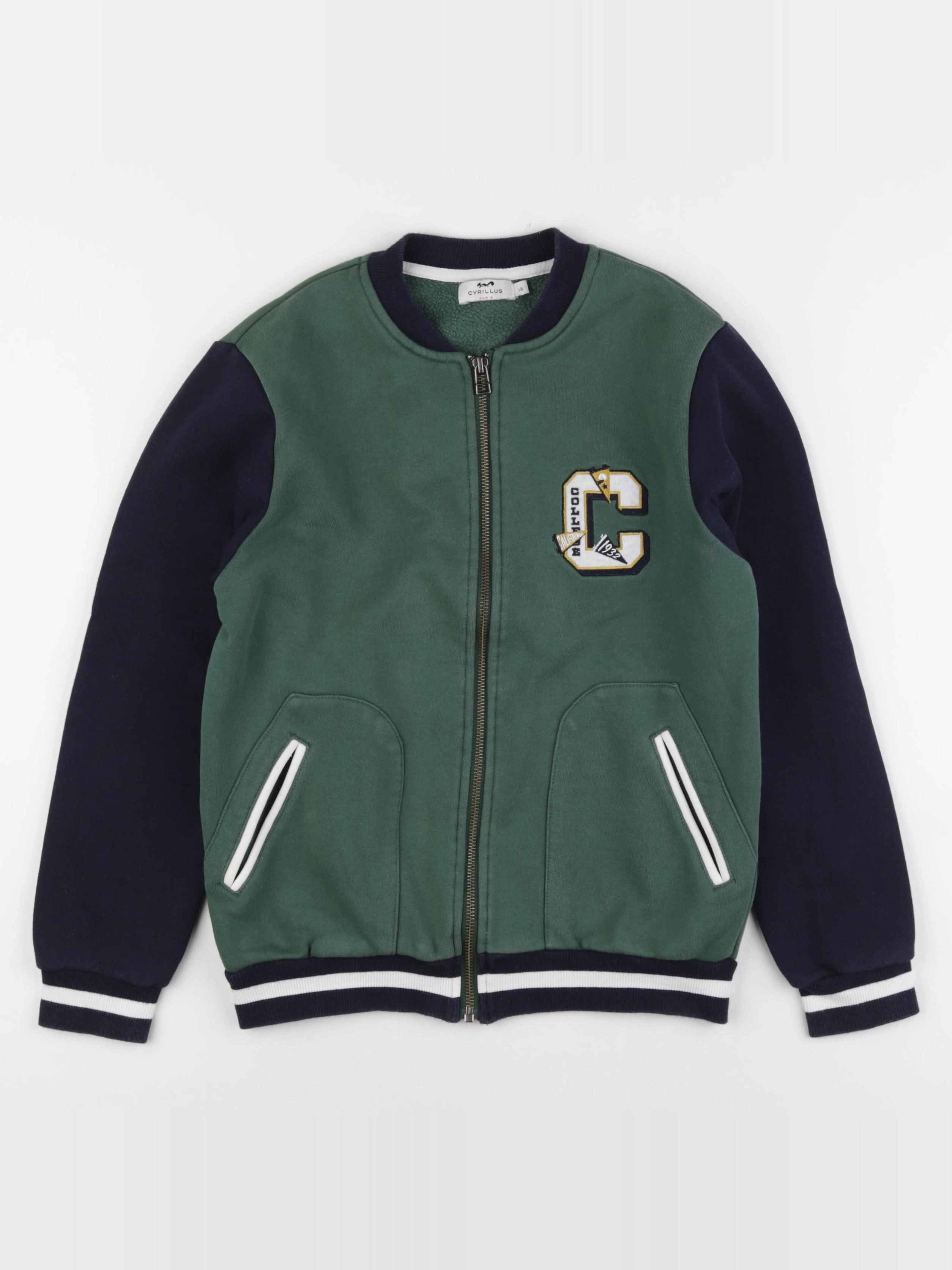 Cyrillus - veste doublé multicolore - 12 ans
