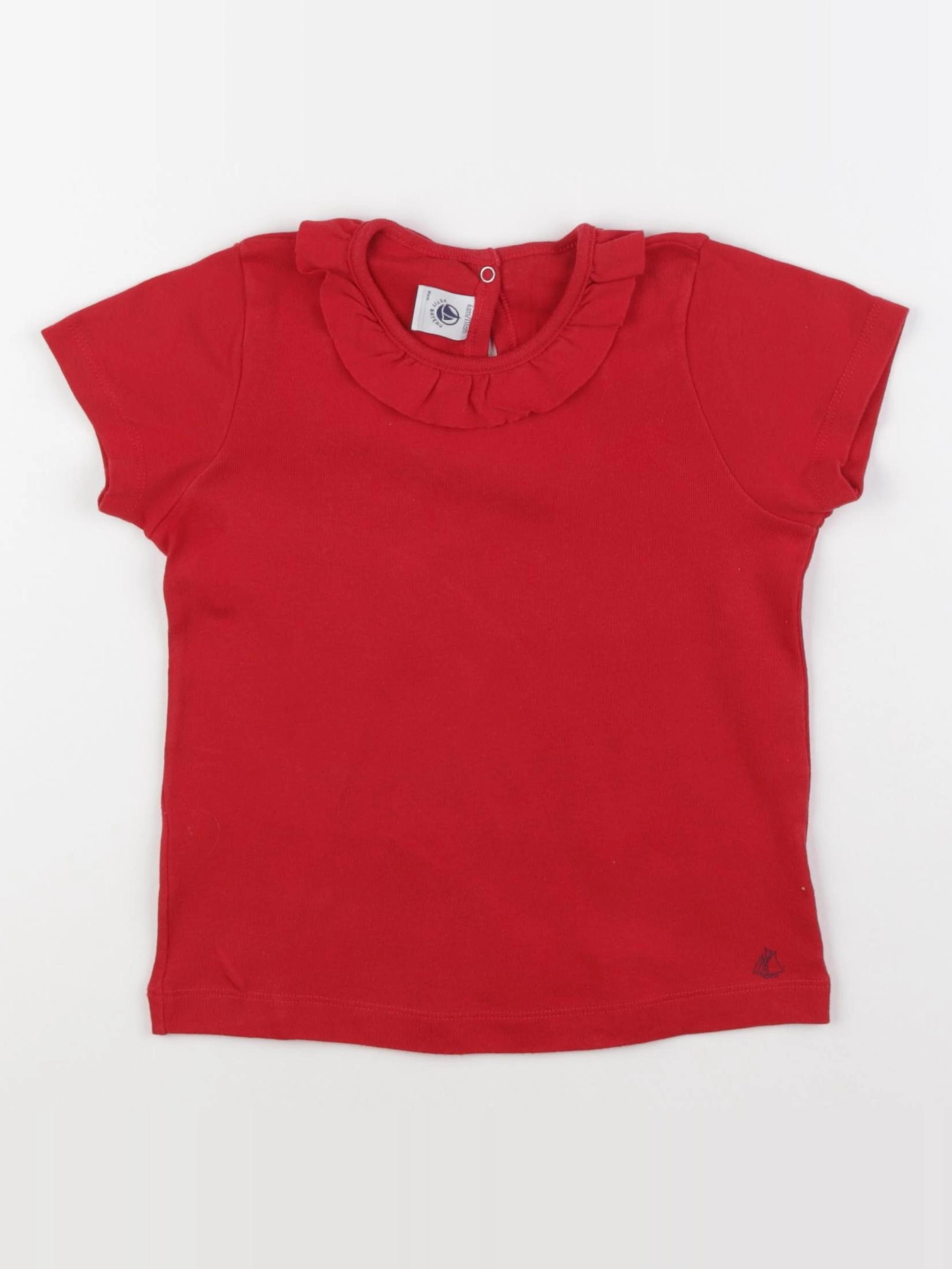 Petit Bateau - tee-shirt rouge - 6 ans