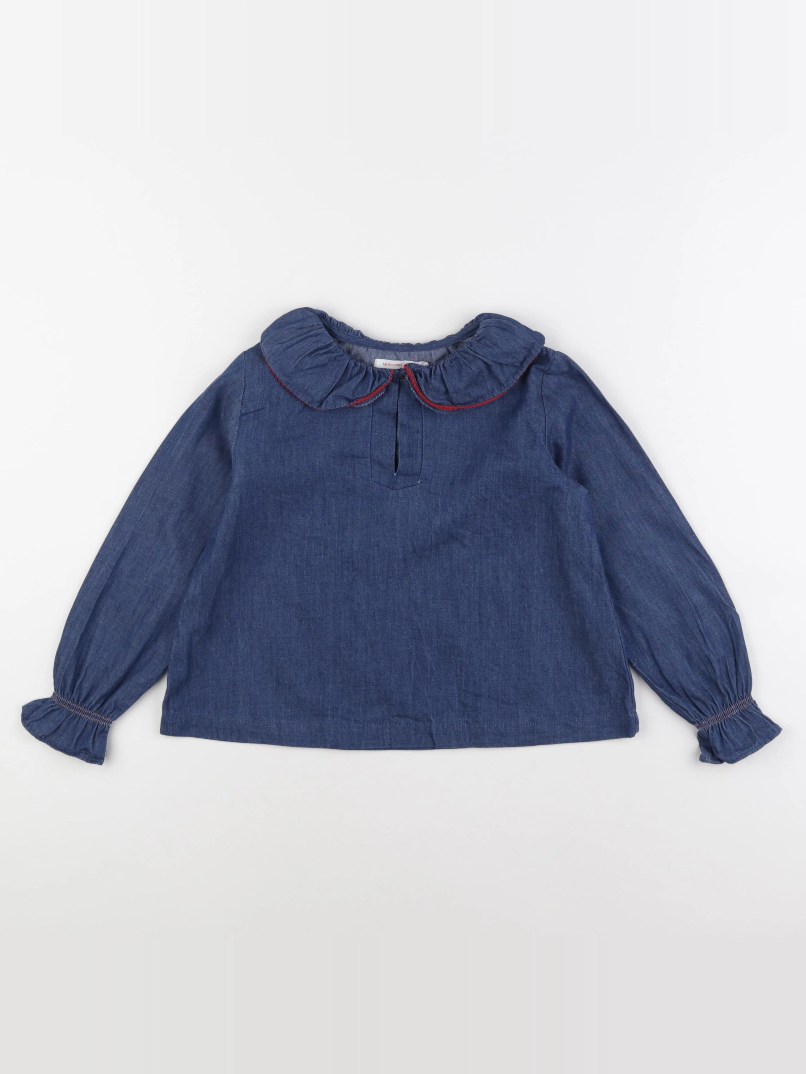 Monoprix - blouse bleu - 5 ans