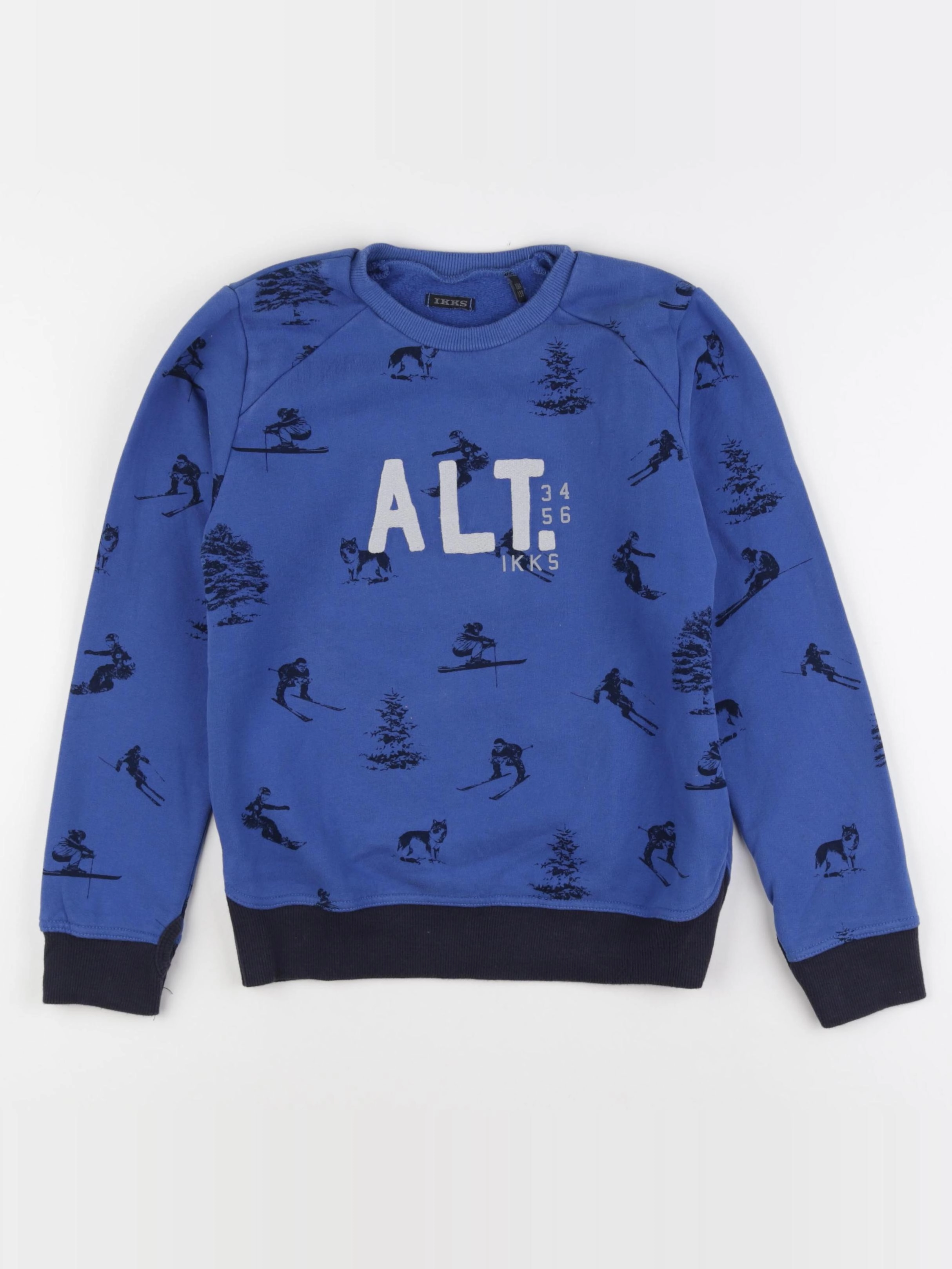 IKKS - sweat bleu - 10 ans